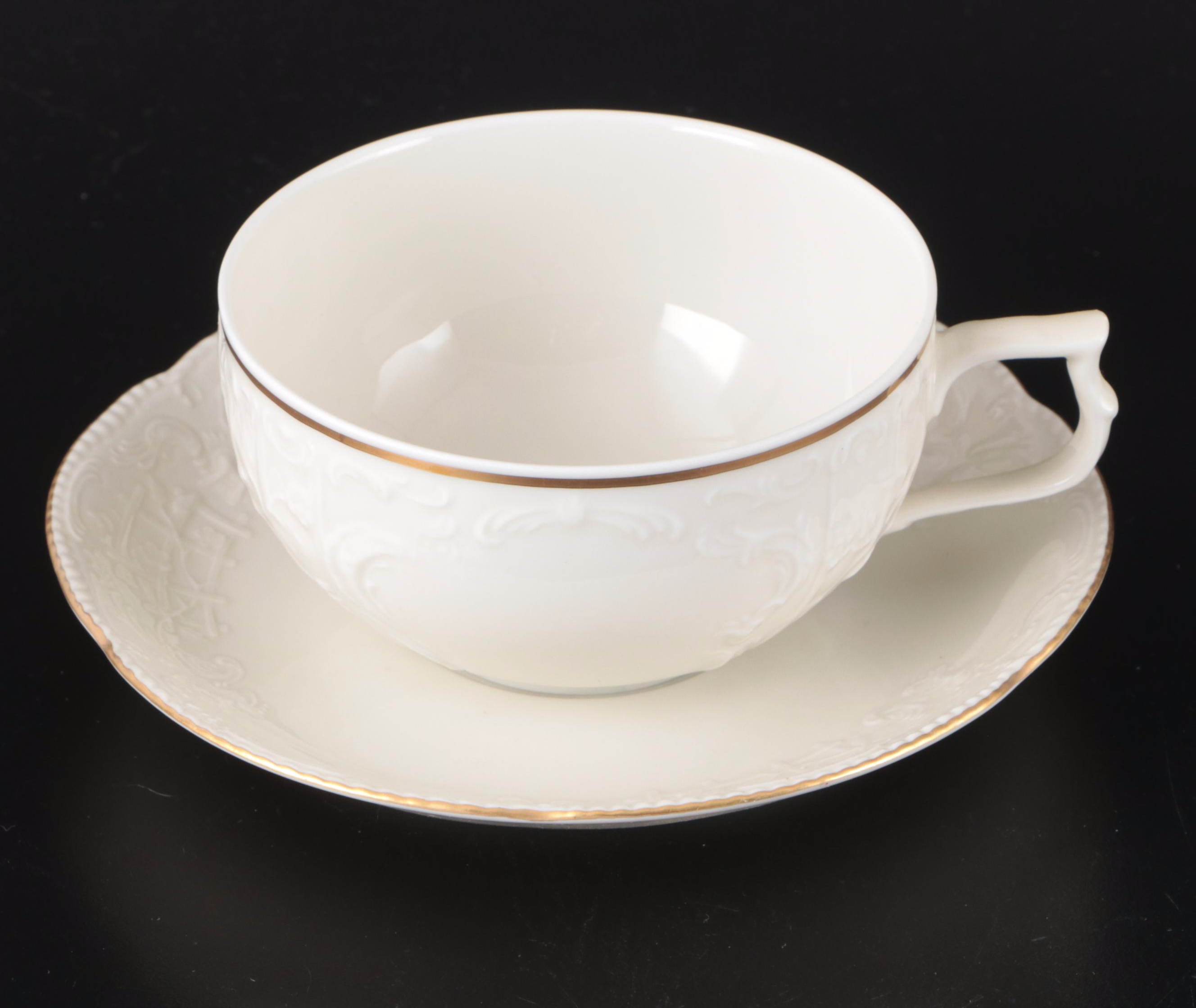 Rosenthal-Continental "Gold Band Sanssouci, Ivory" Porcelain Dinnerware and More