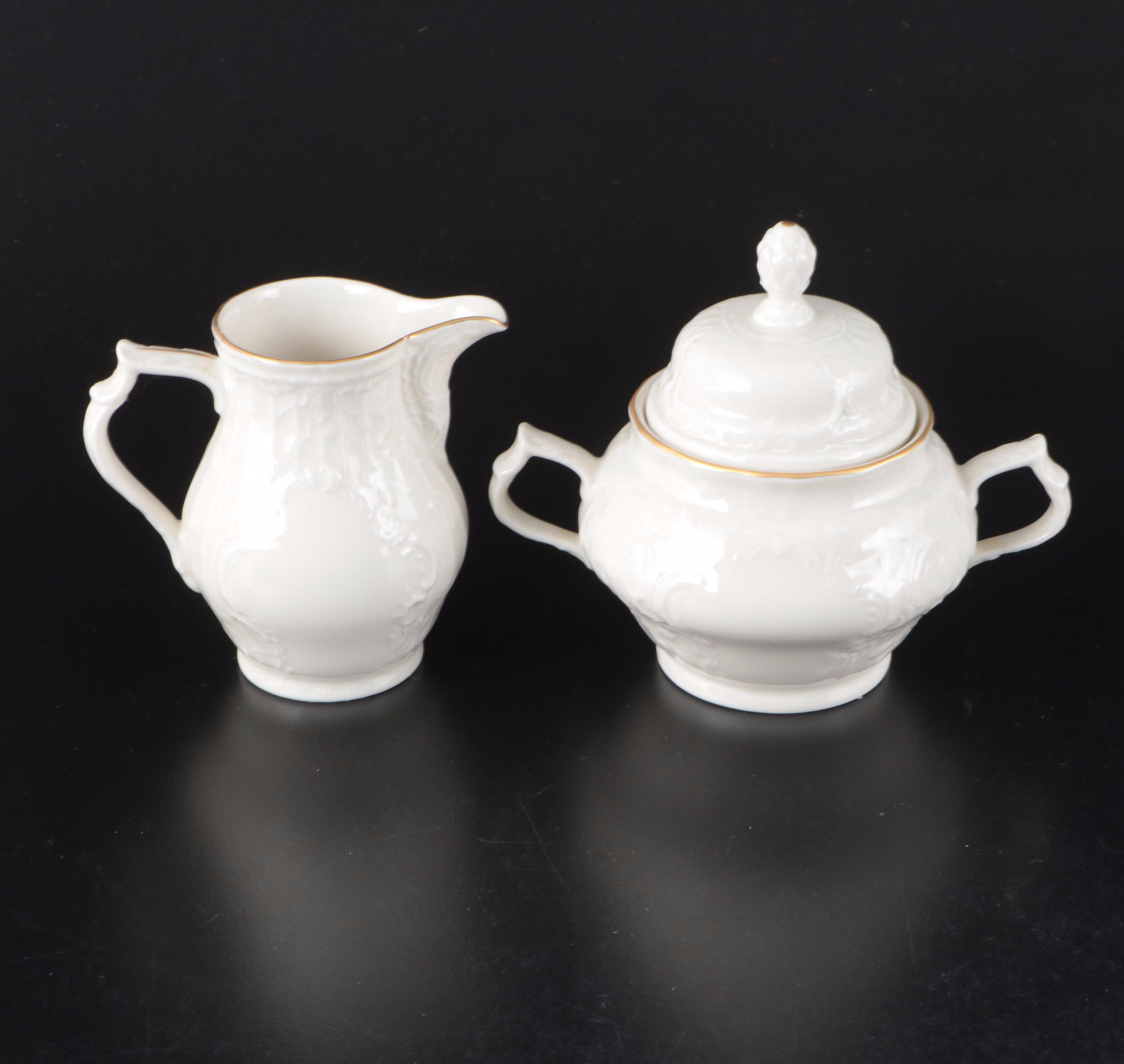 Rosenthal-Continental "Gold Band Sanssouci, Ivory" Porcelain Dinnerware and More