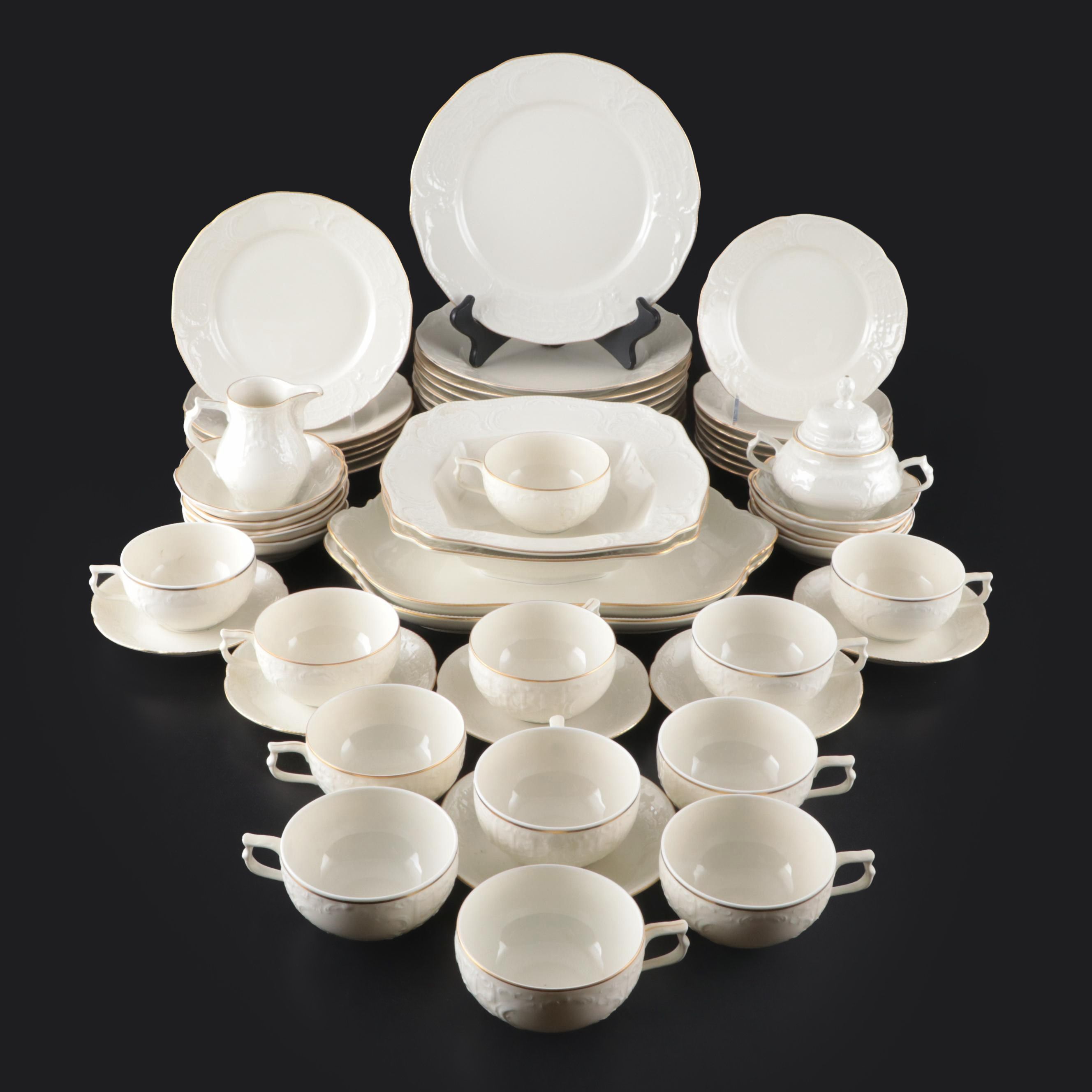 Rosenthal-Continental "Gold Band Sanssouci, Ivory" Porcelain Dinnerware and More