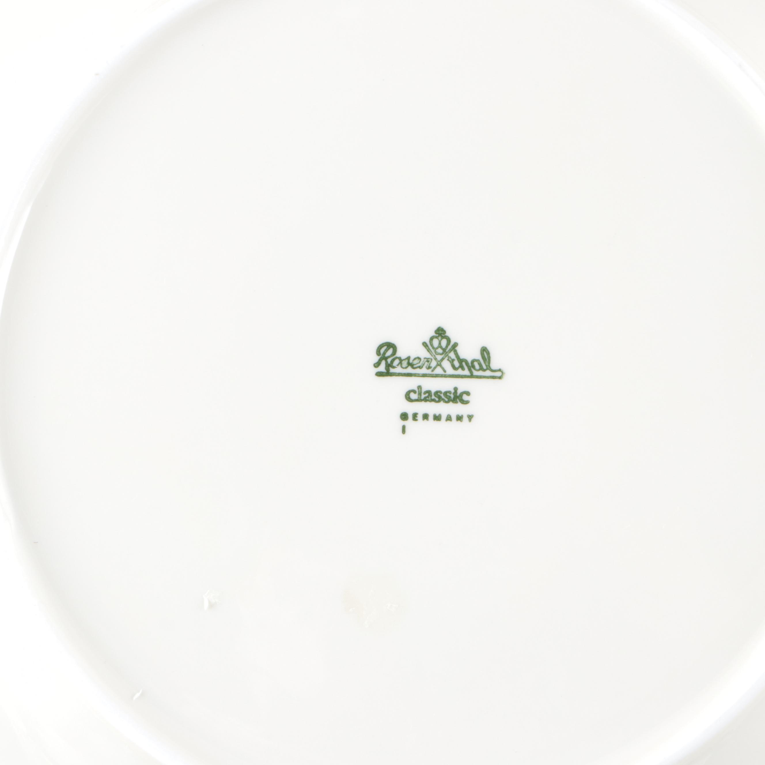 Rosenthal-Continental "Gold Band Sanssouci, Ivory" Porcelain Dinnerware and More