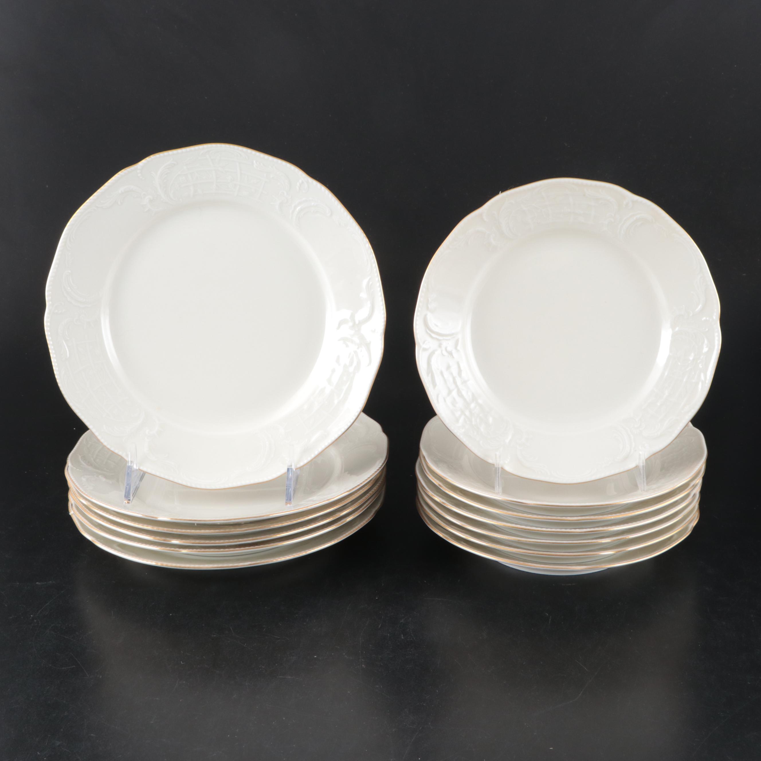 Rosenthal-Continental "Gold Band Sanssouci, Ivory" Porcelain Dinnerware and More