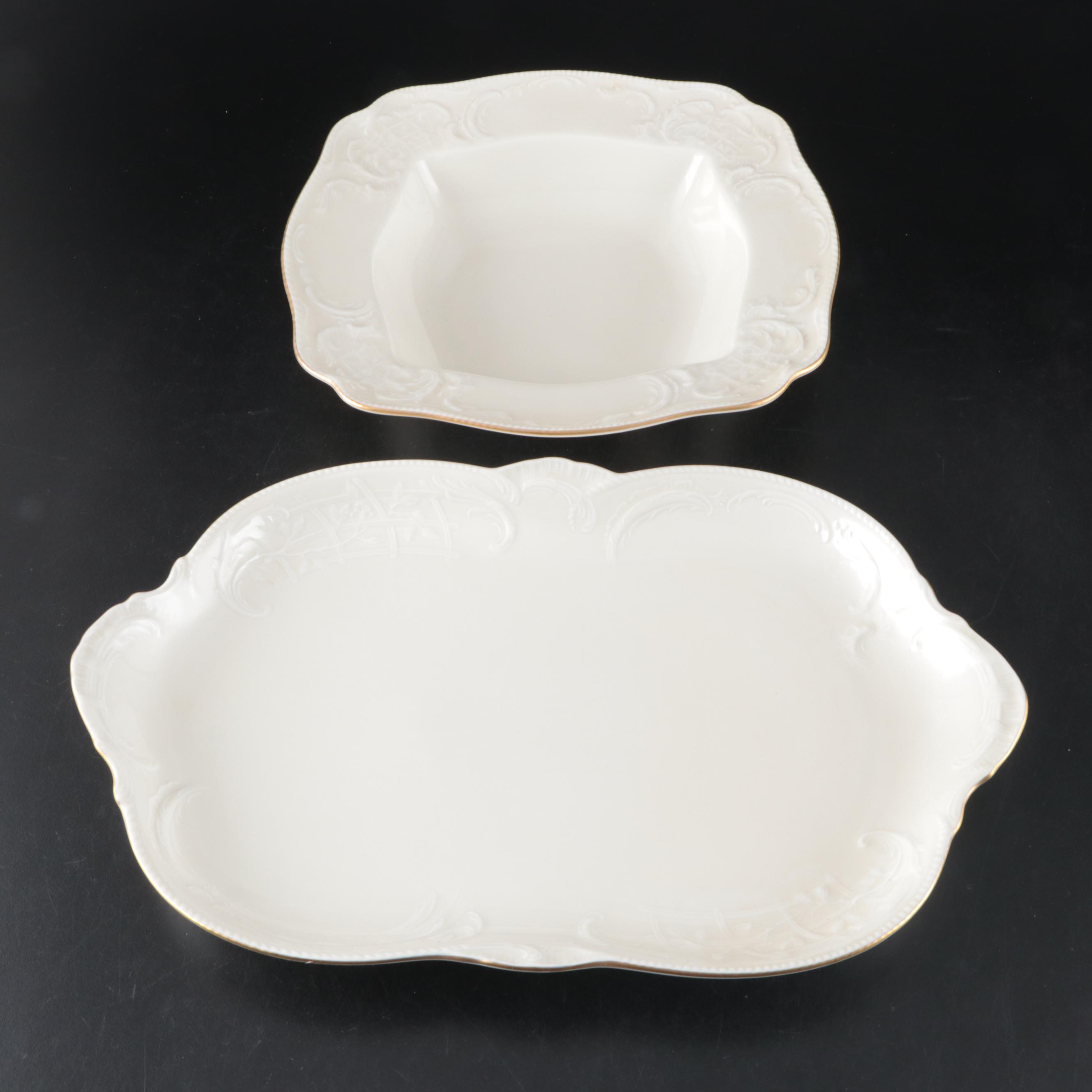 Rosenthal-Continental "Gold Band Sanssouci, Ivory" Porcelain Dinnerware and More