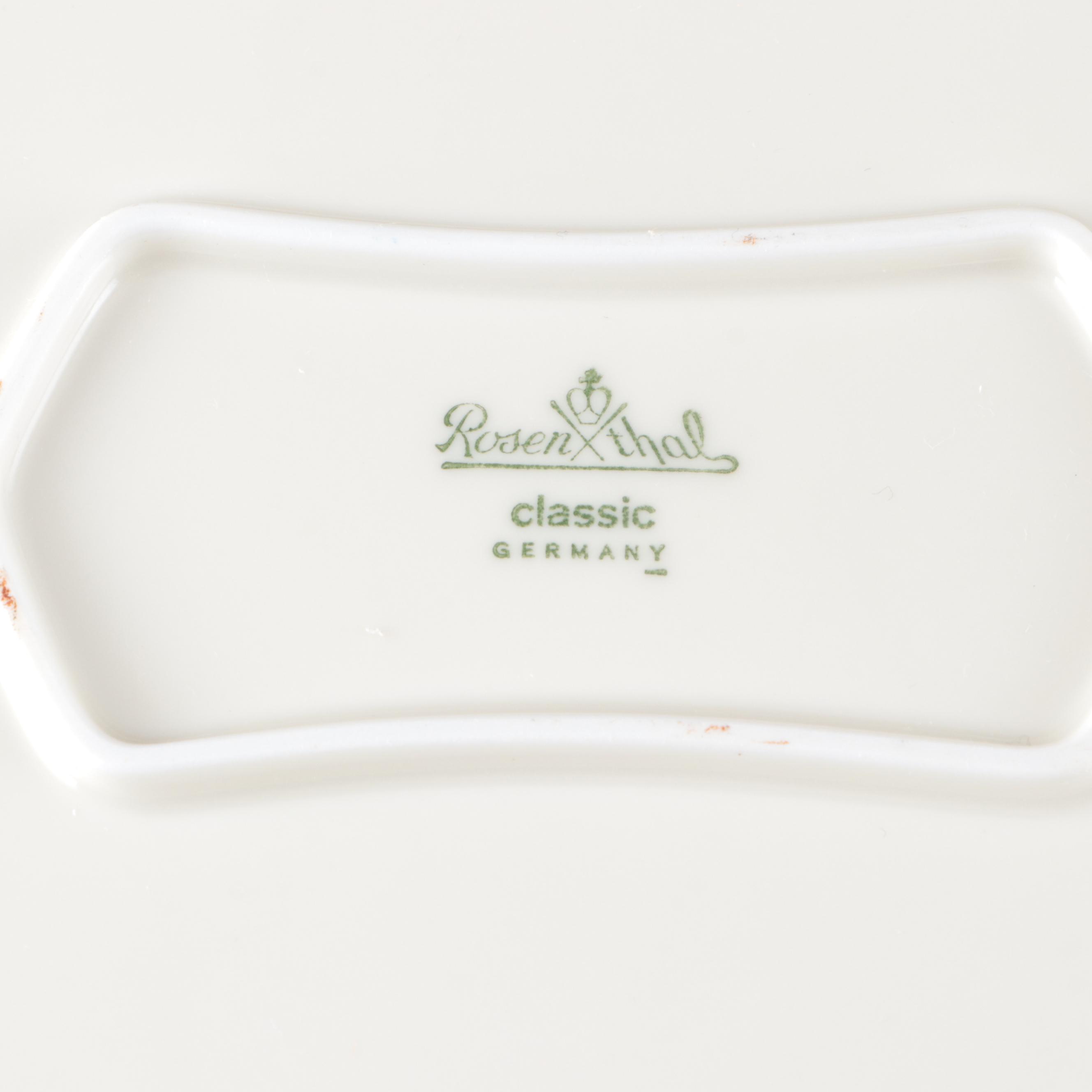 Rosenthal-Continental "Gold Band Sanssouci, Ivory" Porcelain Dinnerware and More