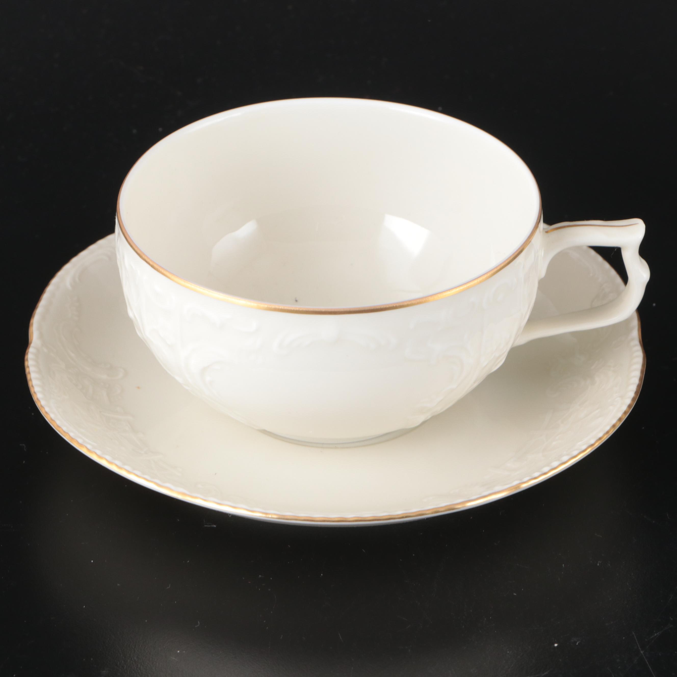 Rosenthal-Continental "Gold Band Sanssouci, Ivory" Porcelain Dinnerware and More