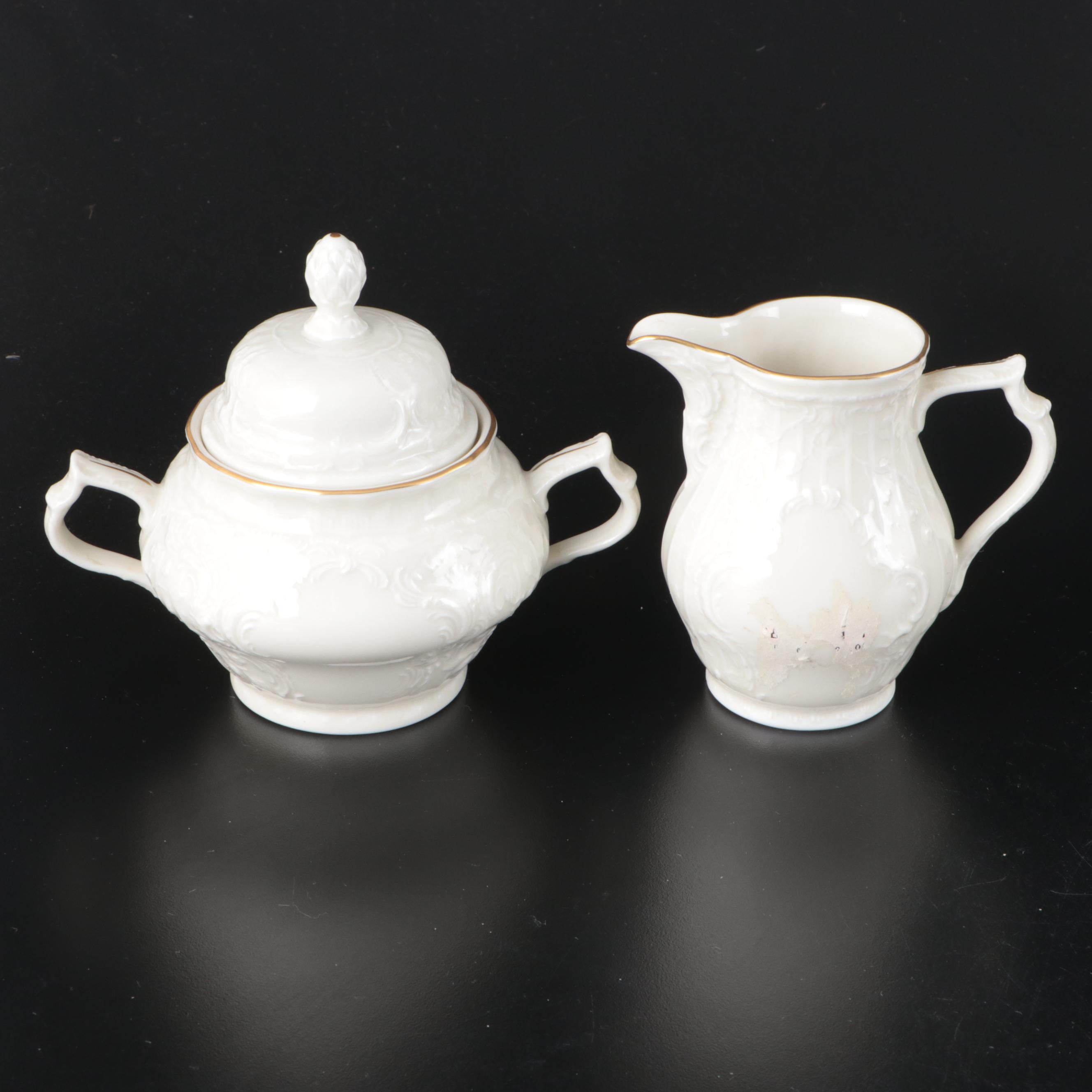 Rosenthal-Continental "Gold Band Sanssouci, Ivory" Porcelain Dinnerware and More