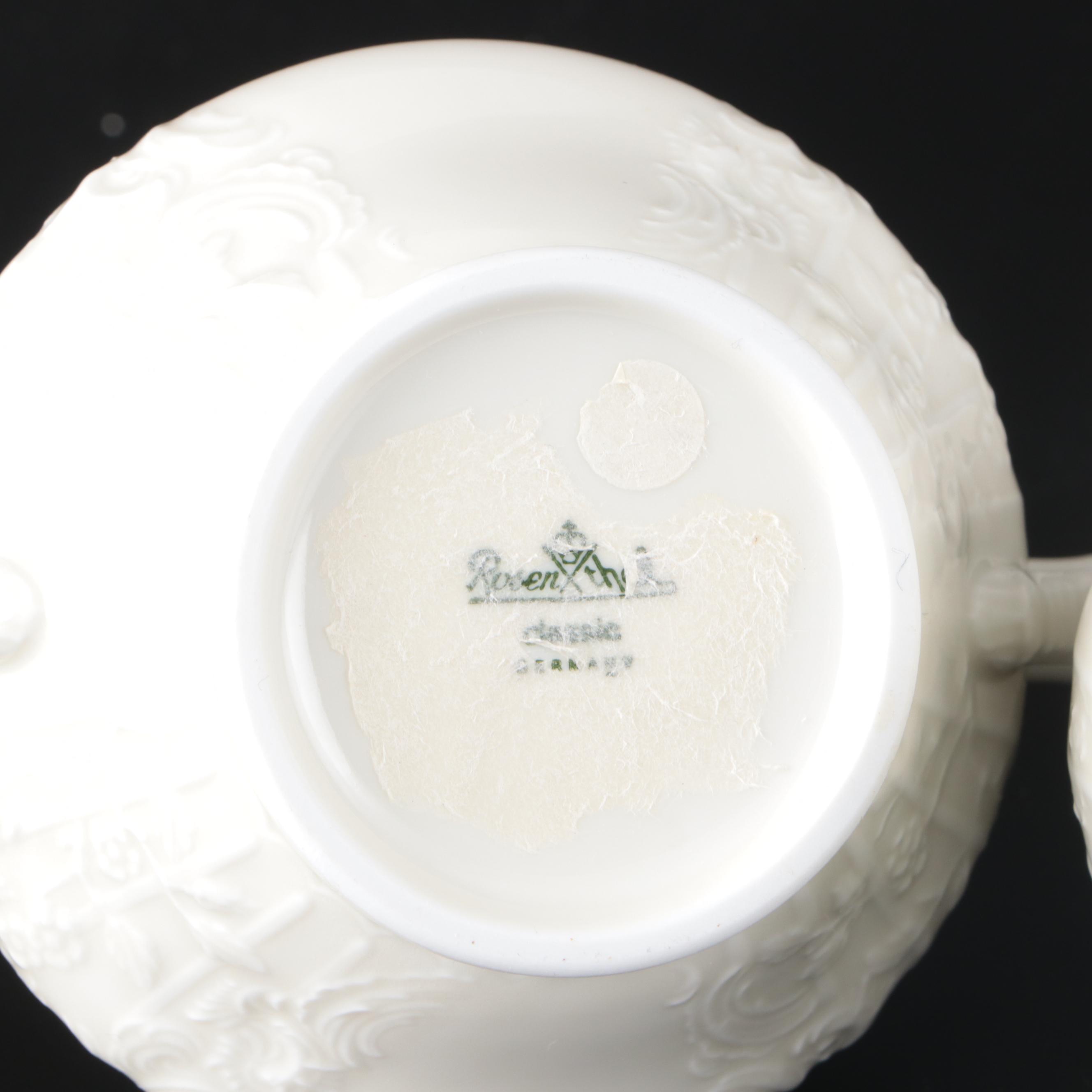 Rosenthal-Continental "Gold Band Sanssouci, Ivory" Porcelain Dinnerware and More