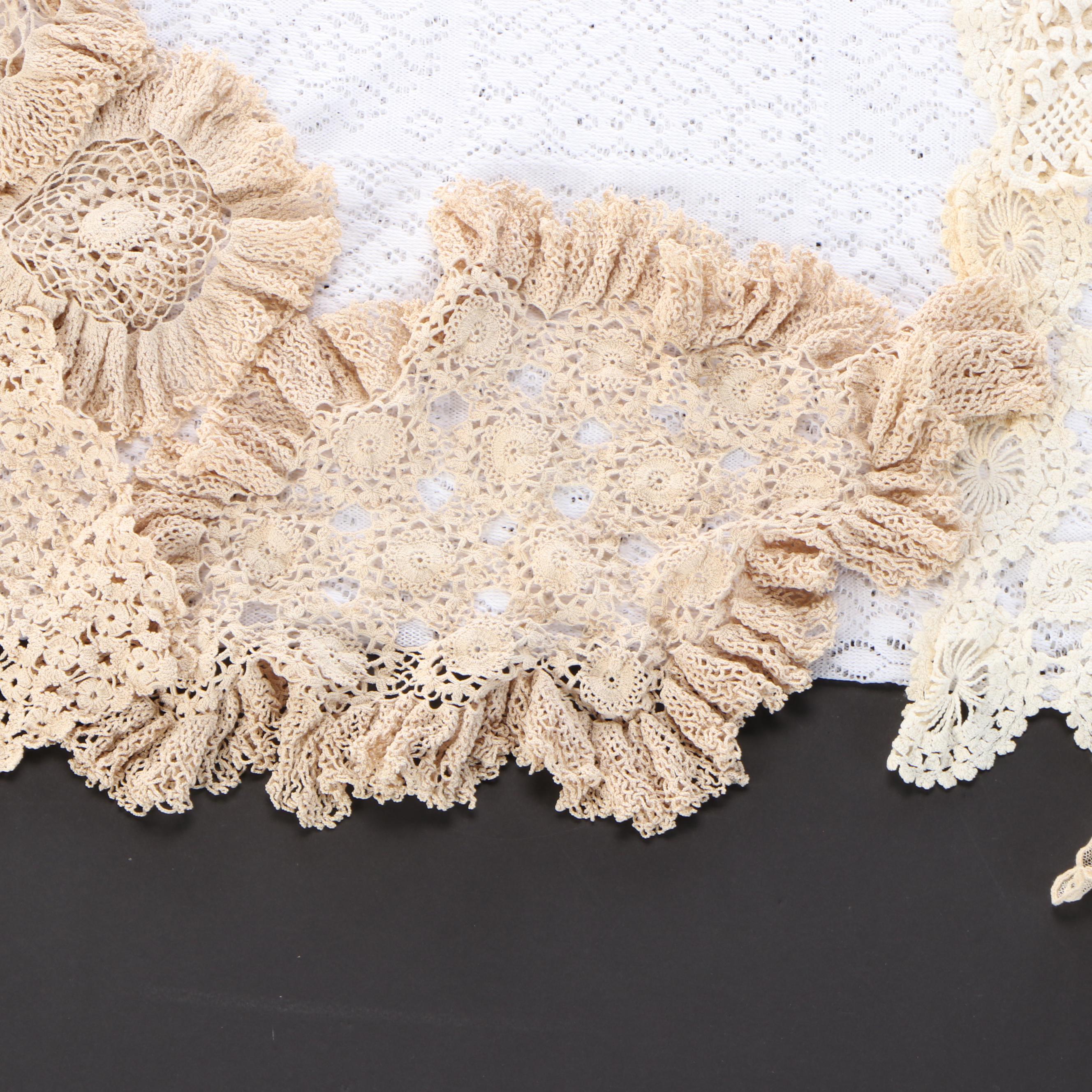 Lace and Crochet Table Linens, 20th Century