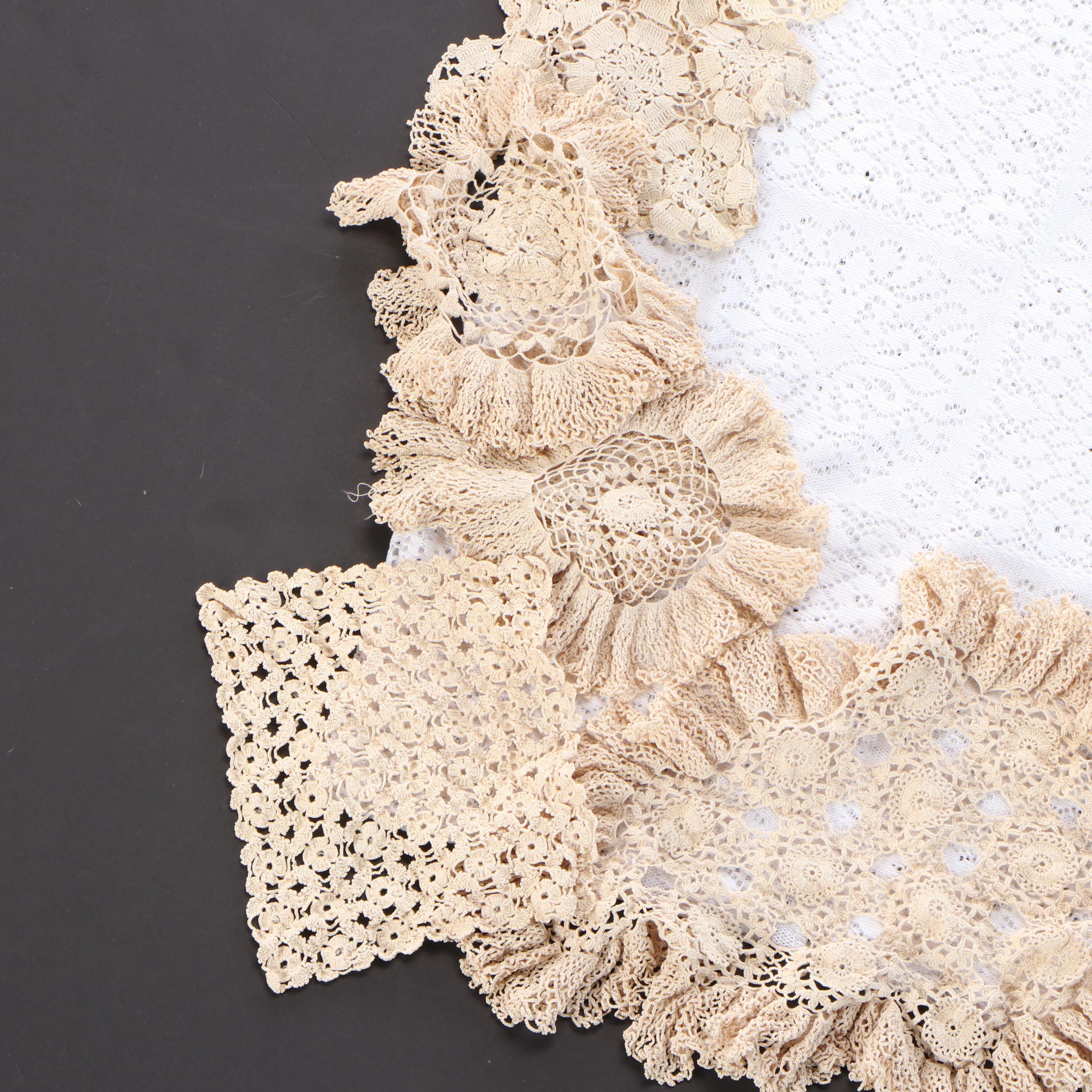 Lace and Crochet Table Linens, 20th Century
