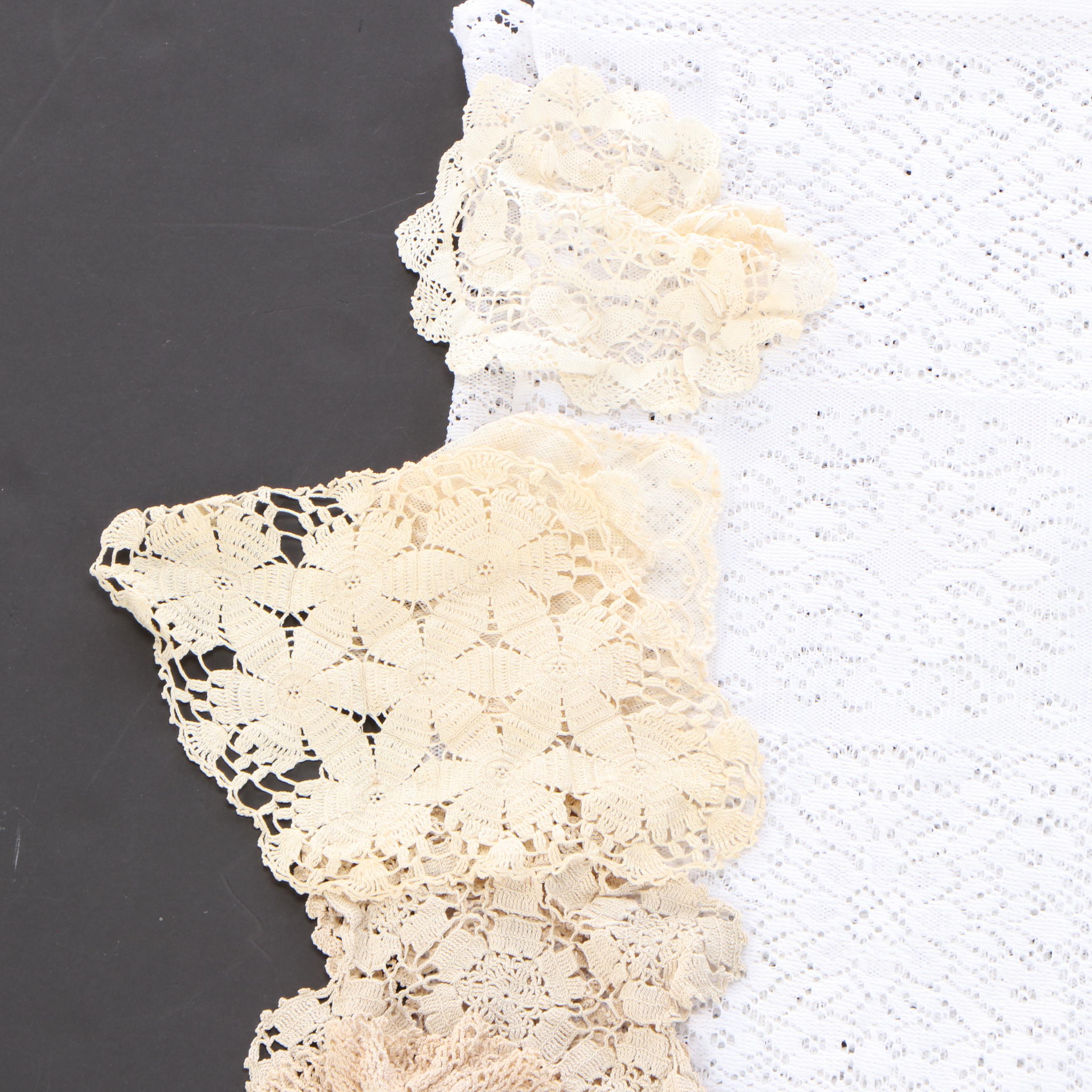 Lace and Crochet Table Linens, 20th Century