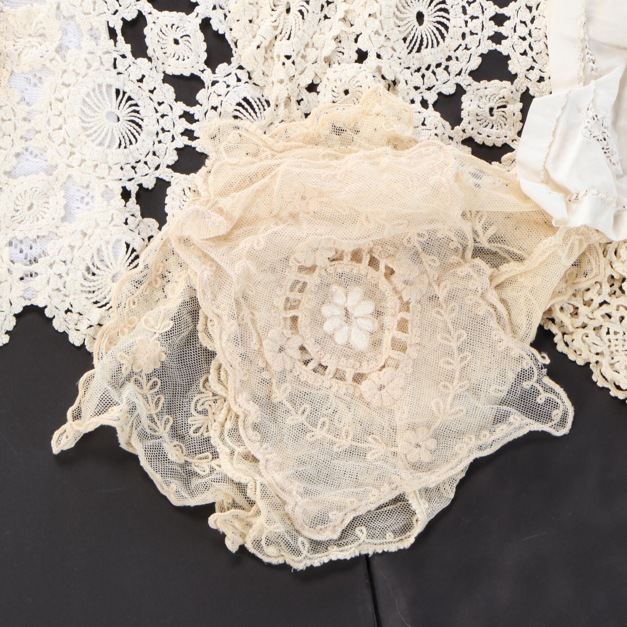 Lace and Crochet Table Linens, 20th Century