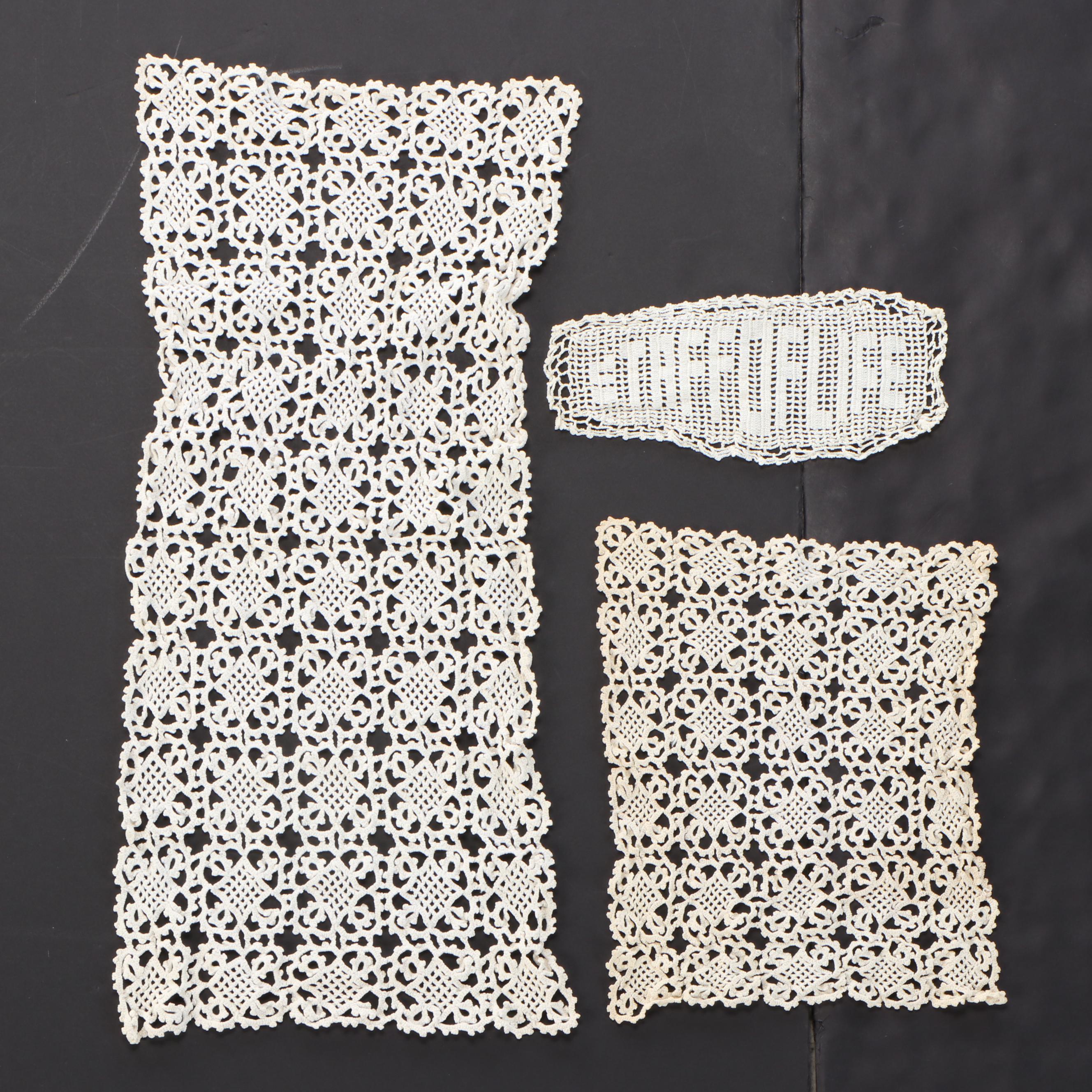 Lace and Crochet Table Linens, 20th Century