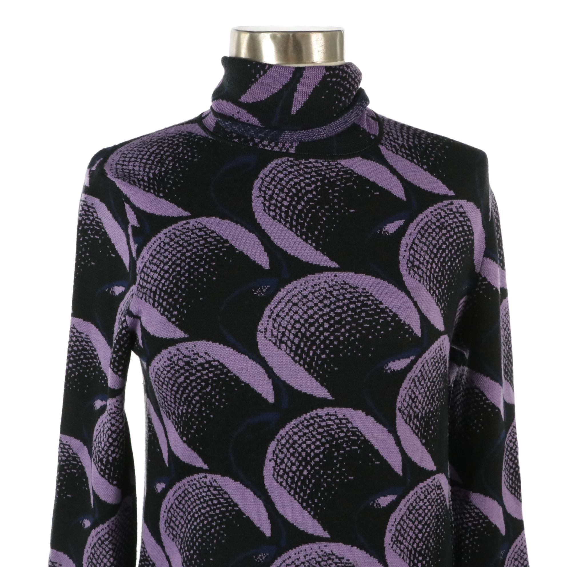 Prada Wool Blend Turtleneck Sweater