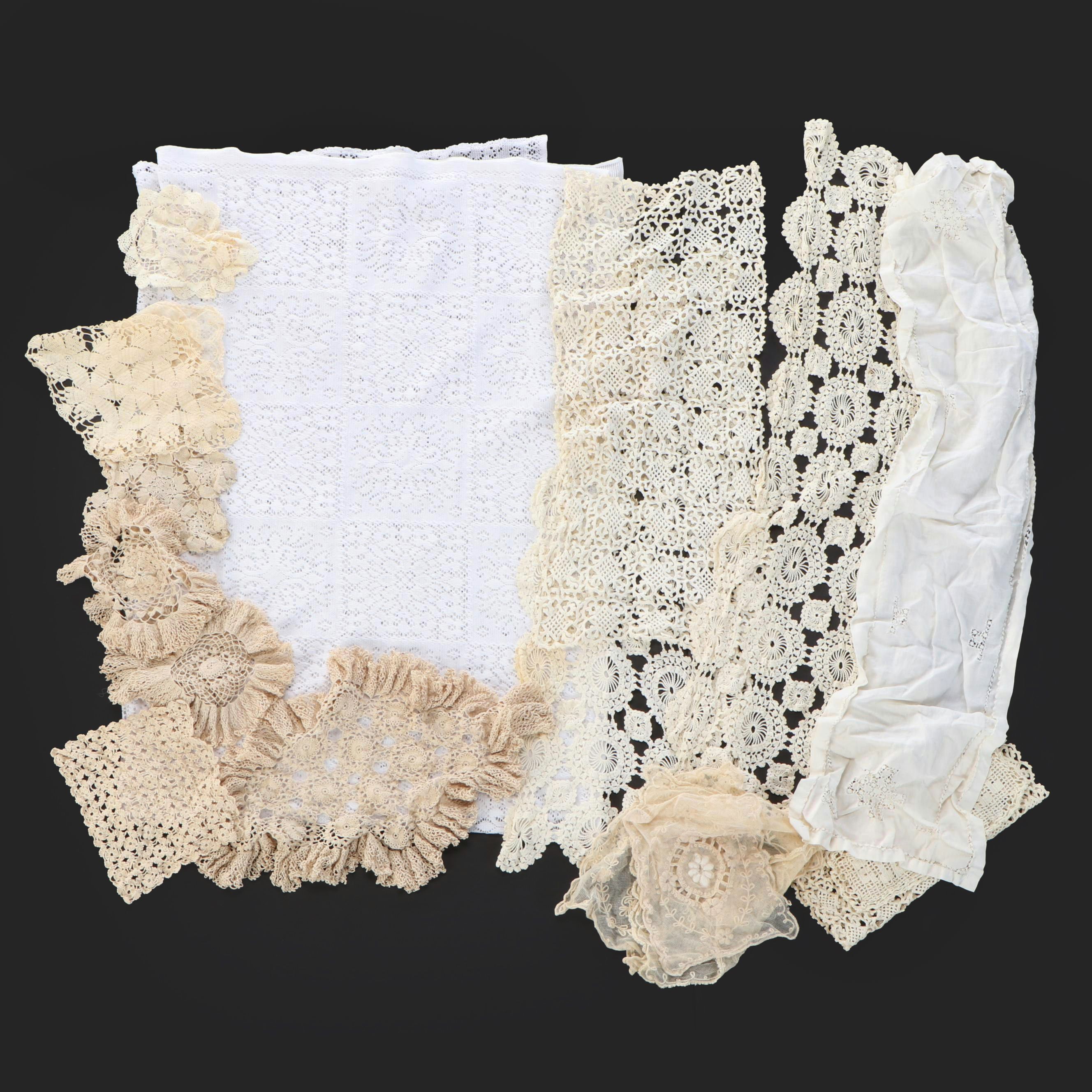 Lace and Crochet Table Linens, 20th Century