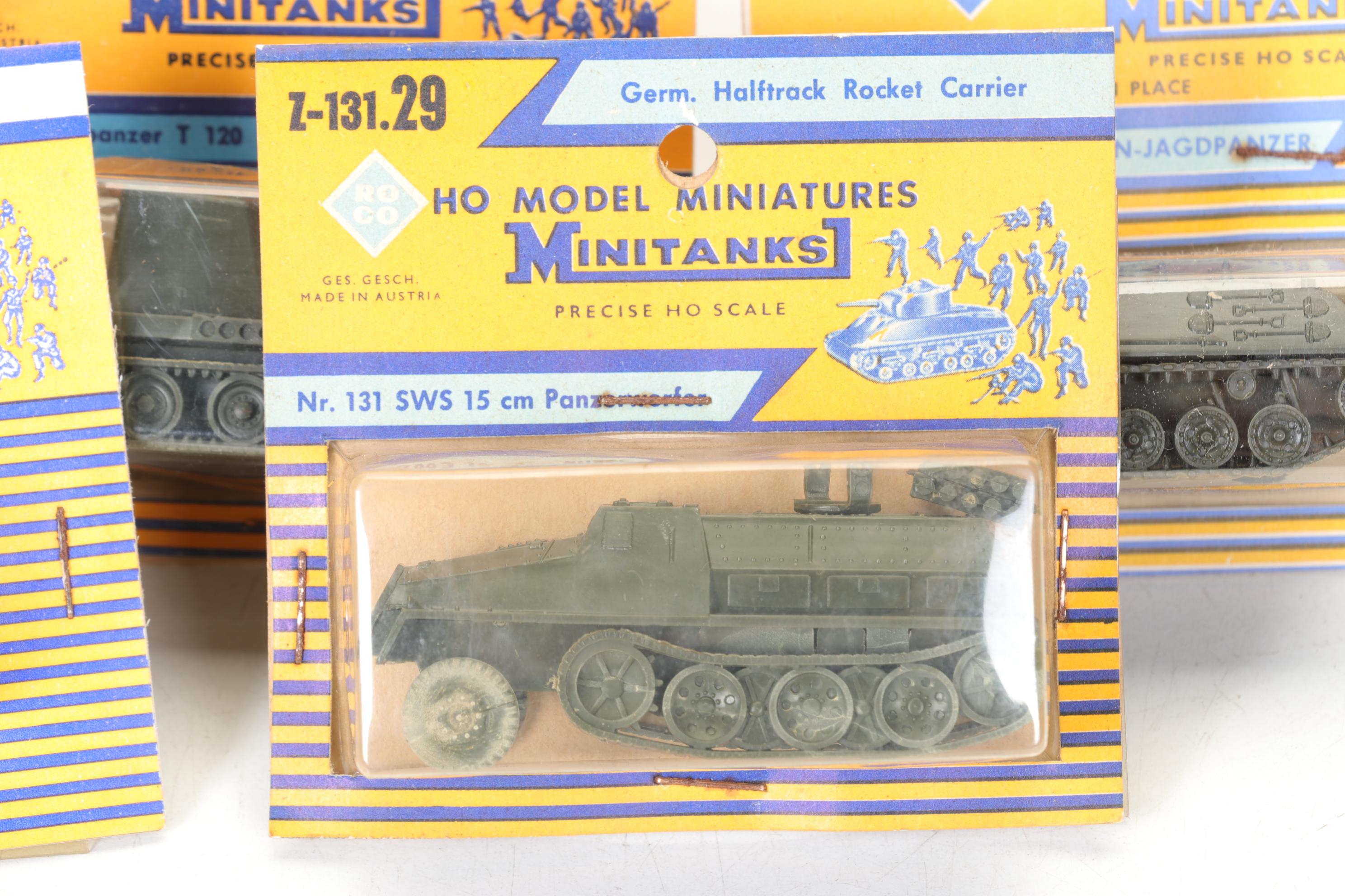 Roco Minitanks HO Scale Plastic Tanks and Military Vehicles