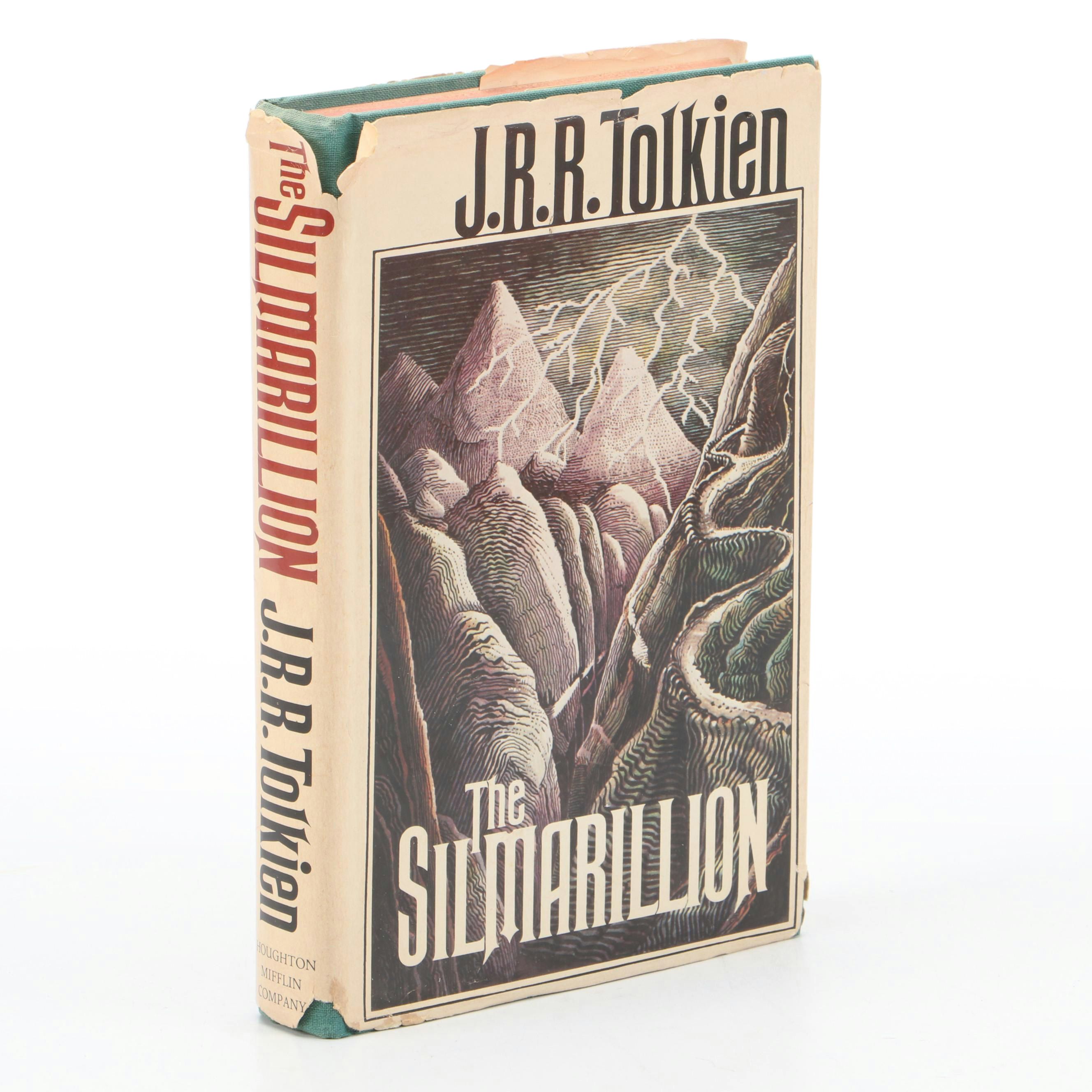 First American Edition "The Silmarillion" by J. R. R. Tolkien with Map, 1977
