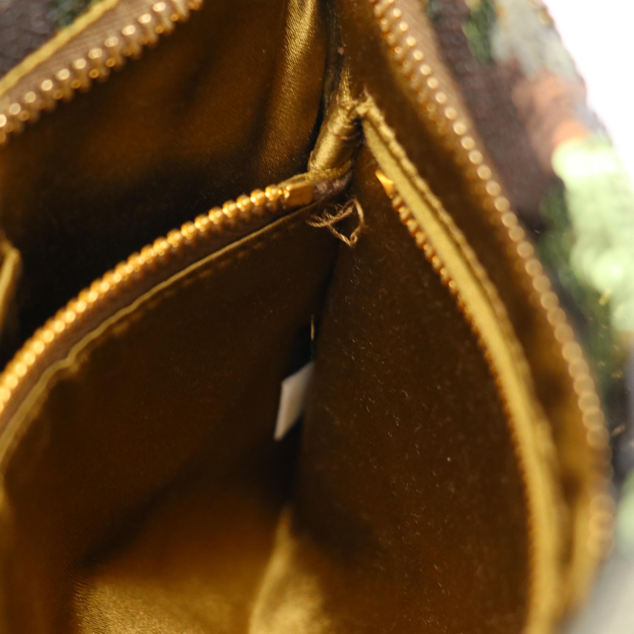 Prada Camo Sequin Zip Clutch