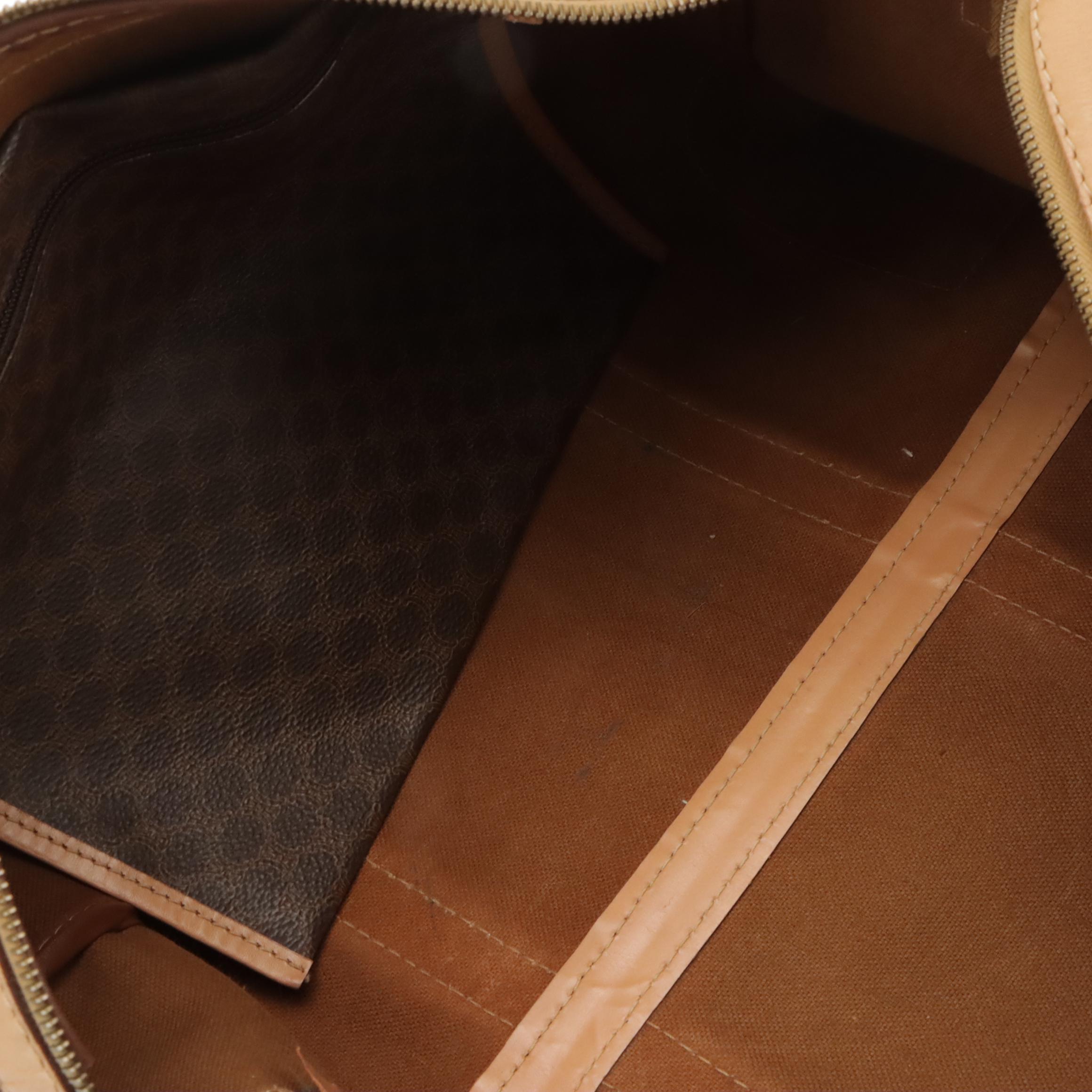 Celine Macadam Boston Bag in Coated Canvas and Leather