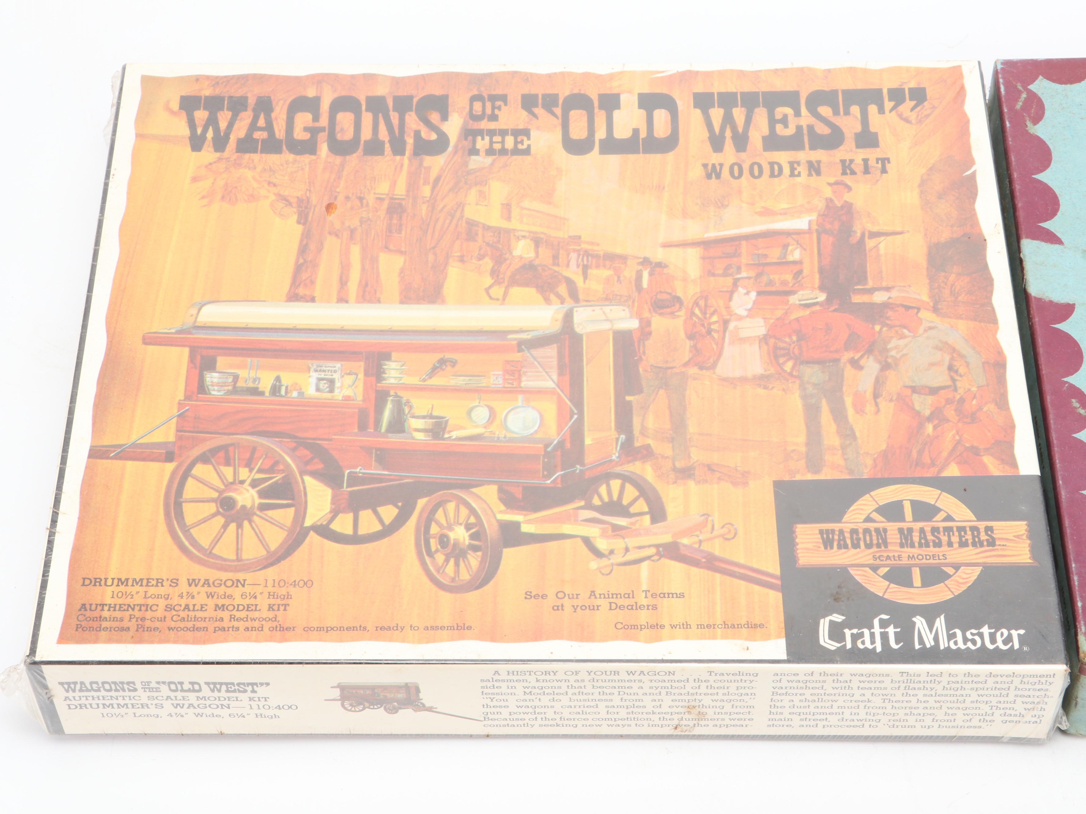 StromBecker Pioneer & DeWitt Clinton Trains, Carved Wood Railroad Cars, More