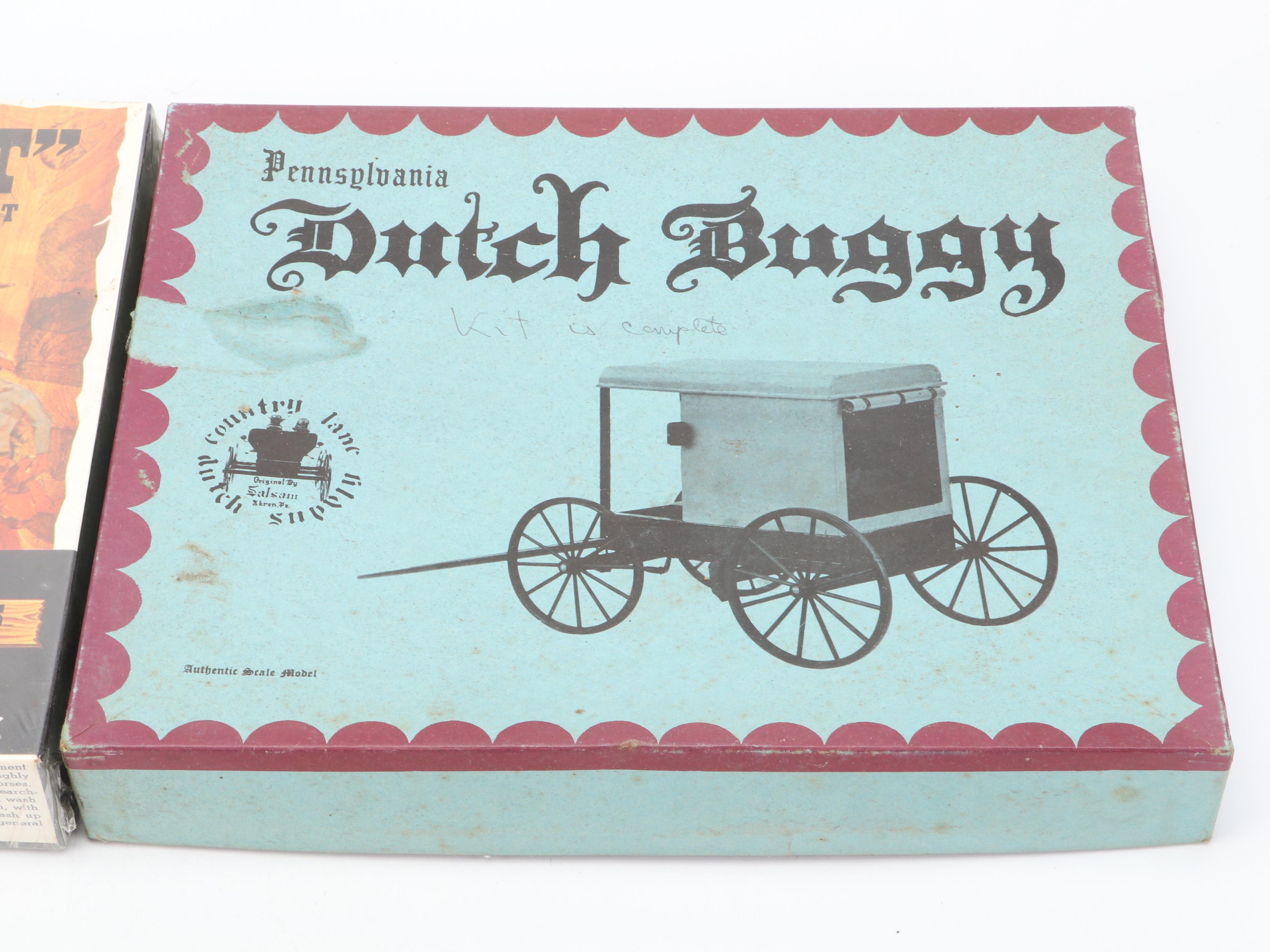 StromBecker Pioneer & DeWitt Clinton Trains, Carved Wood Railroad Cars, More