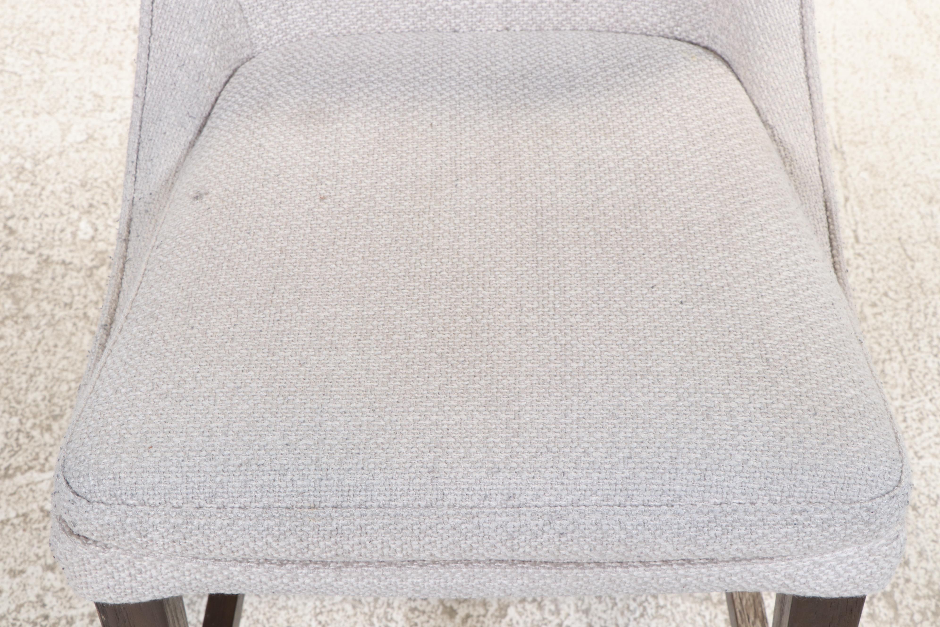 Four Arhaus Furniture Upholstered Hardwood Counter Stools