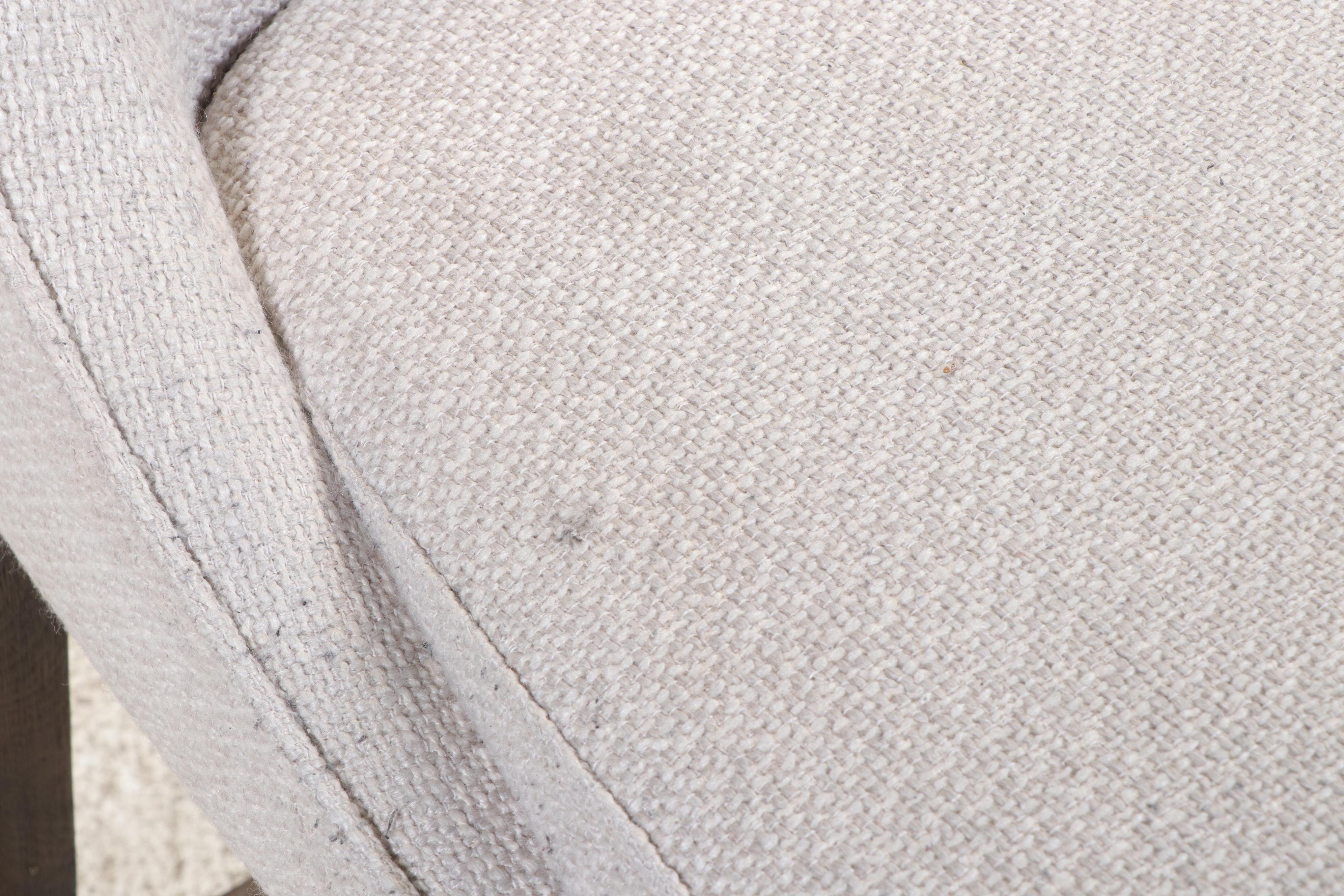 Four Arhaus Furniture Upholstered Hardwood Counter Stools