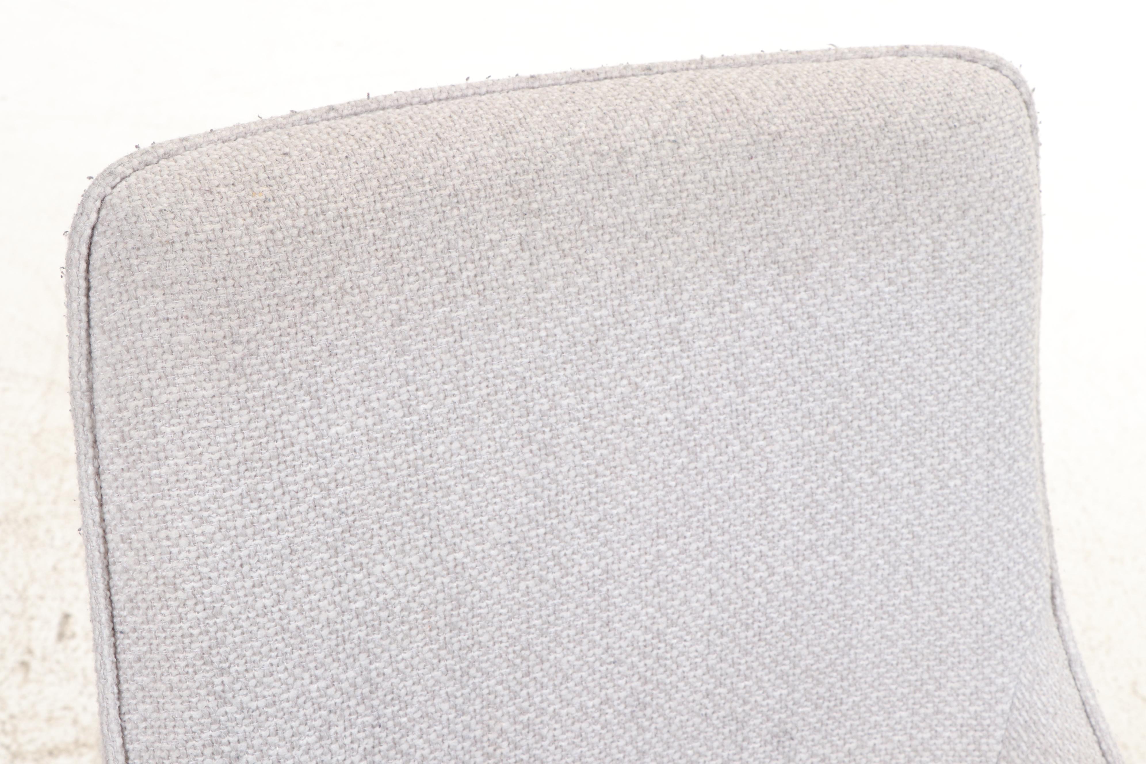 Four Arhaus Furniture Upholstered Hardwood Counter Stools