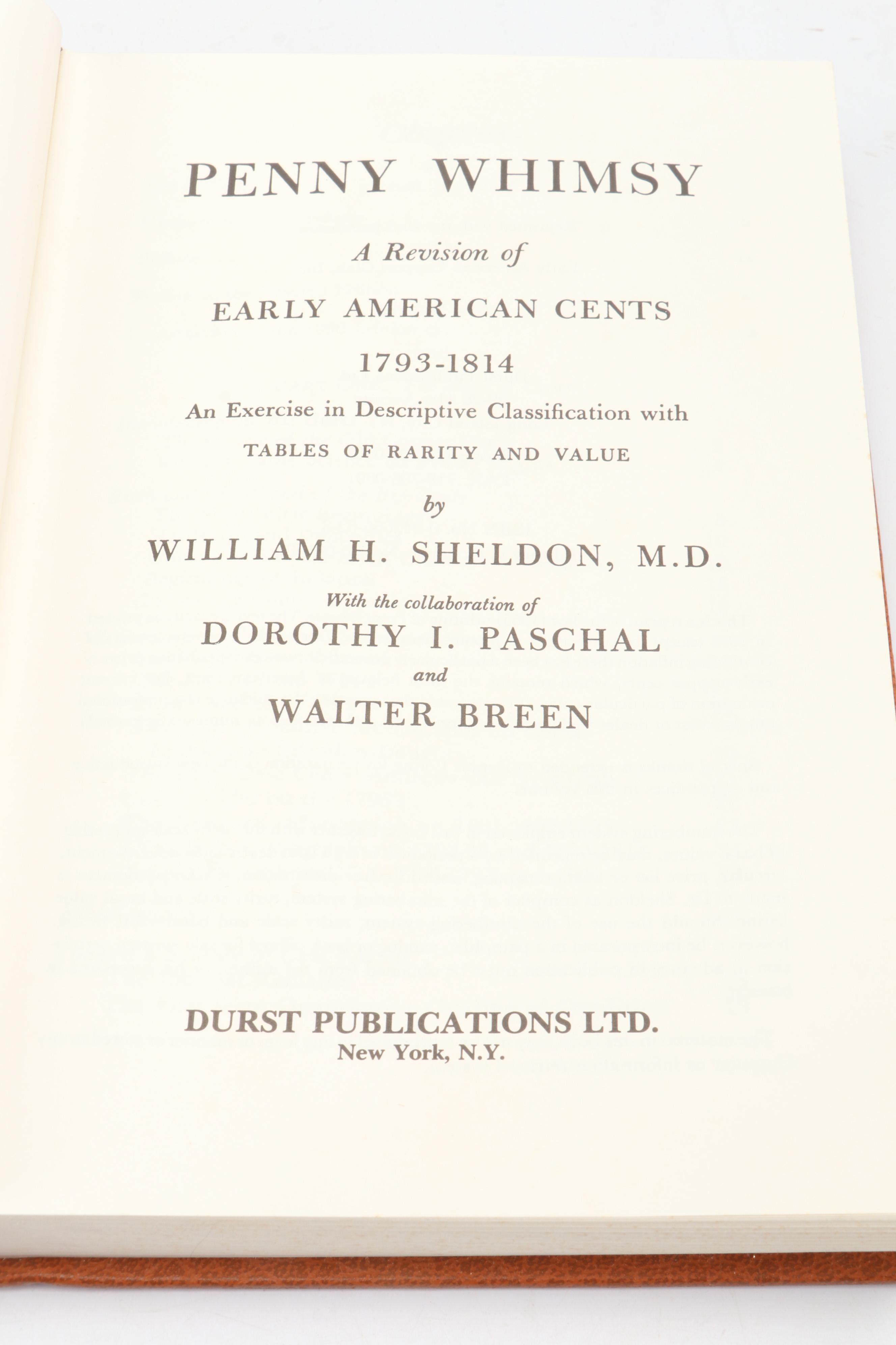 "Penny Whimsy," "1794 Large Cents Graded," and More Collecting Reference Books