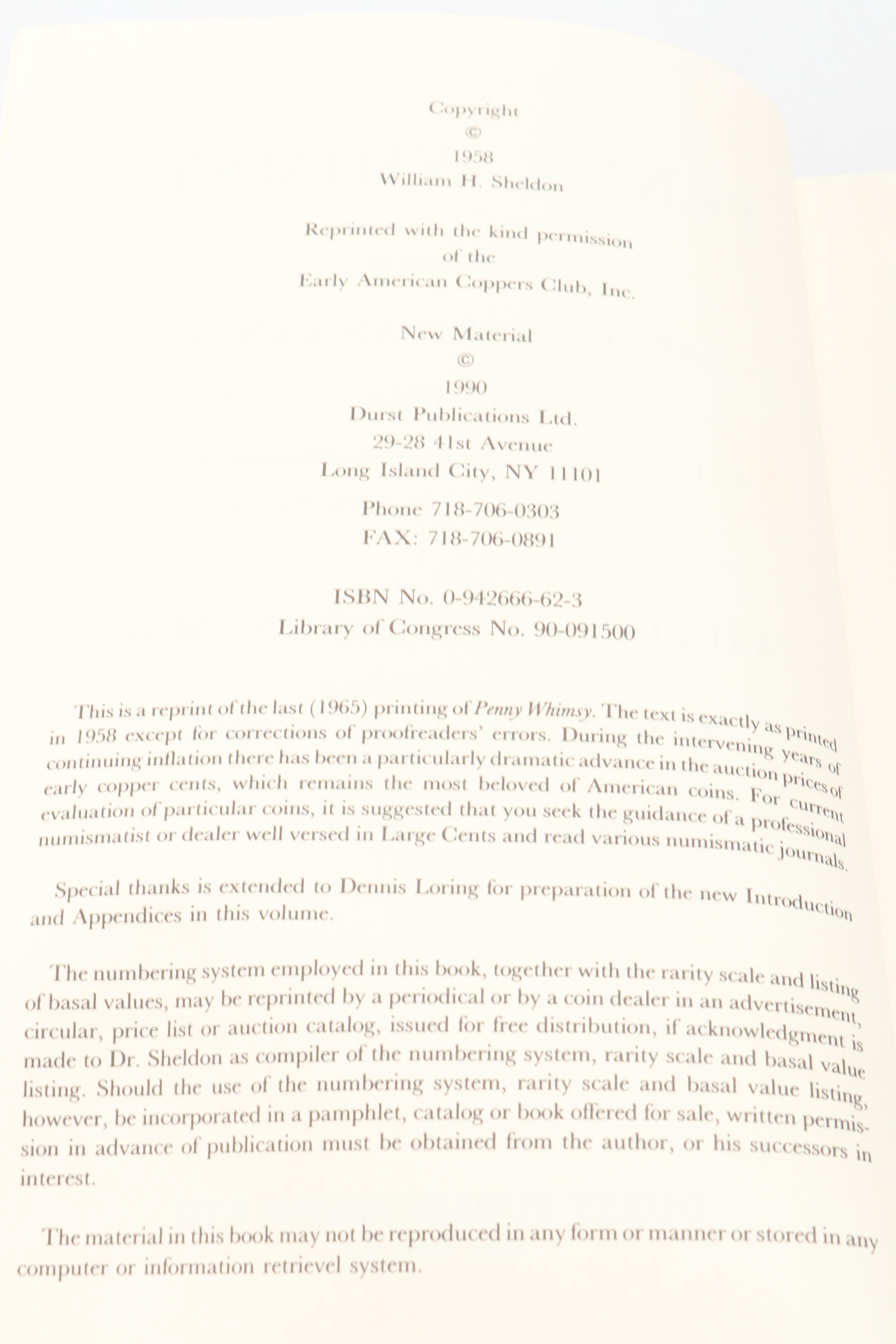 "Penny Whimsy," "1794 Large Cents Graded," and More Collecting Reference Books