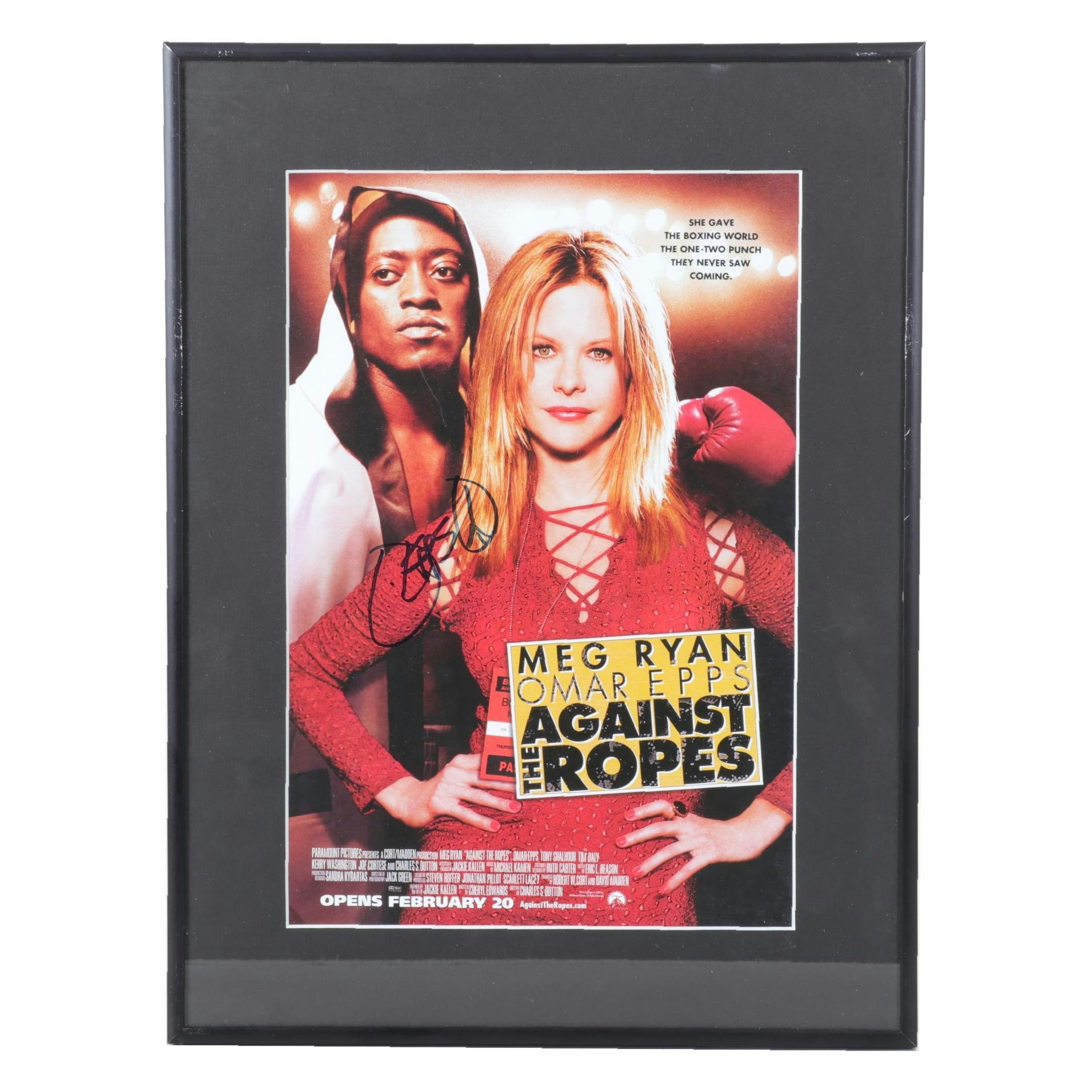 Omar Epps Signed "Against the Ropes" Movie Poster
