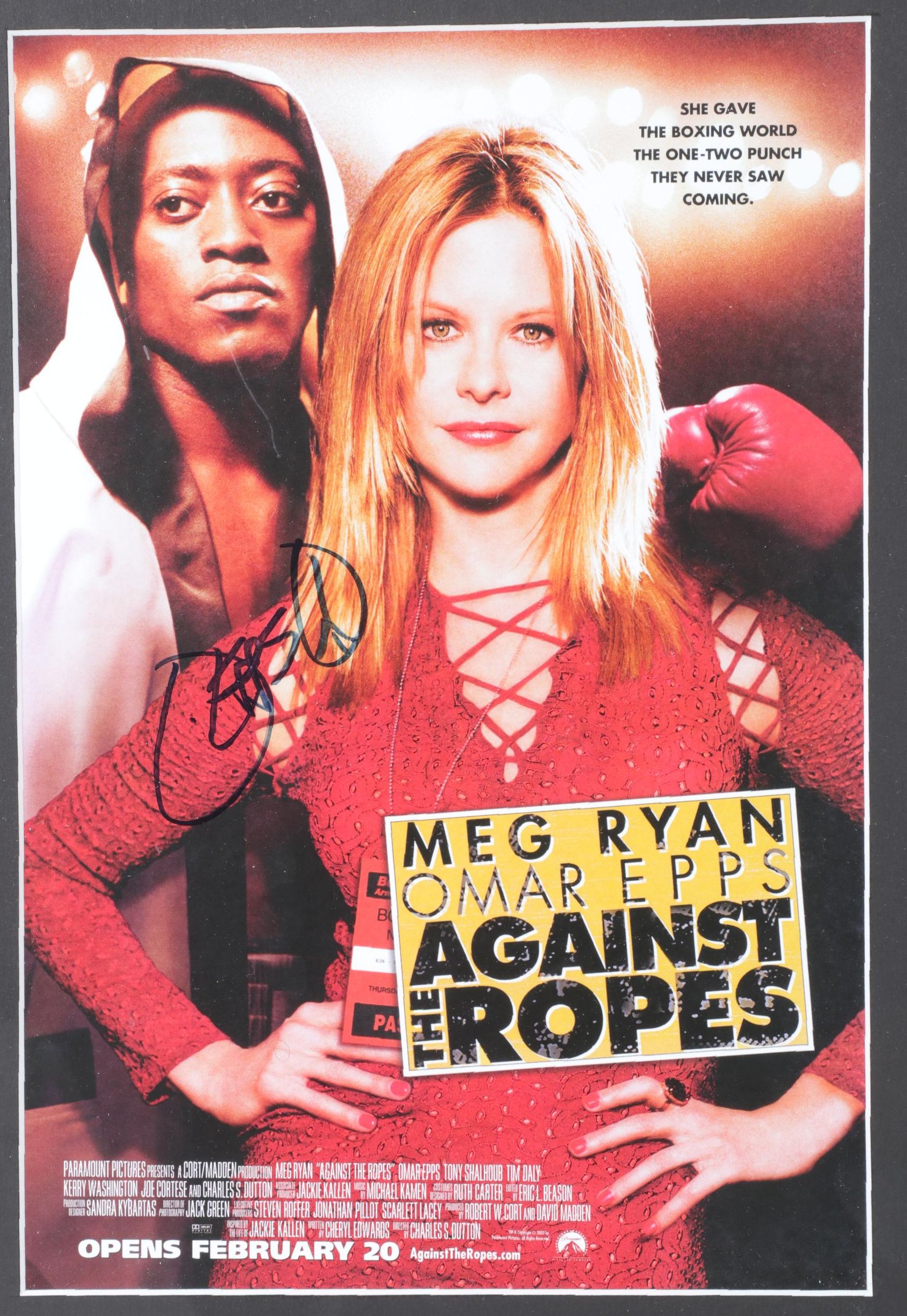 Omar Epps Signed "Against the Ropes" Movie Poster