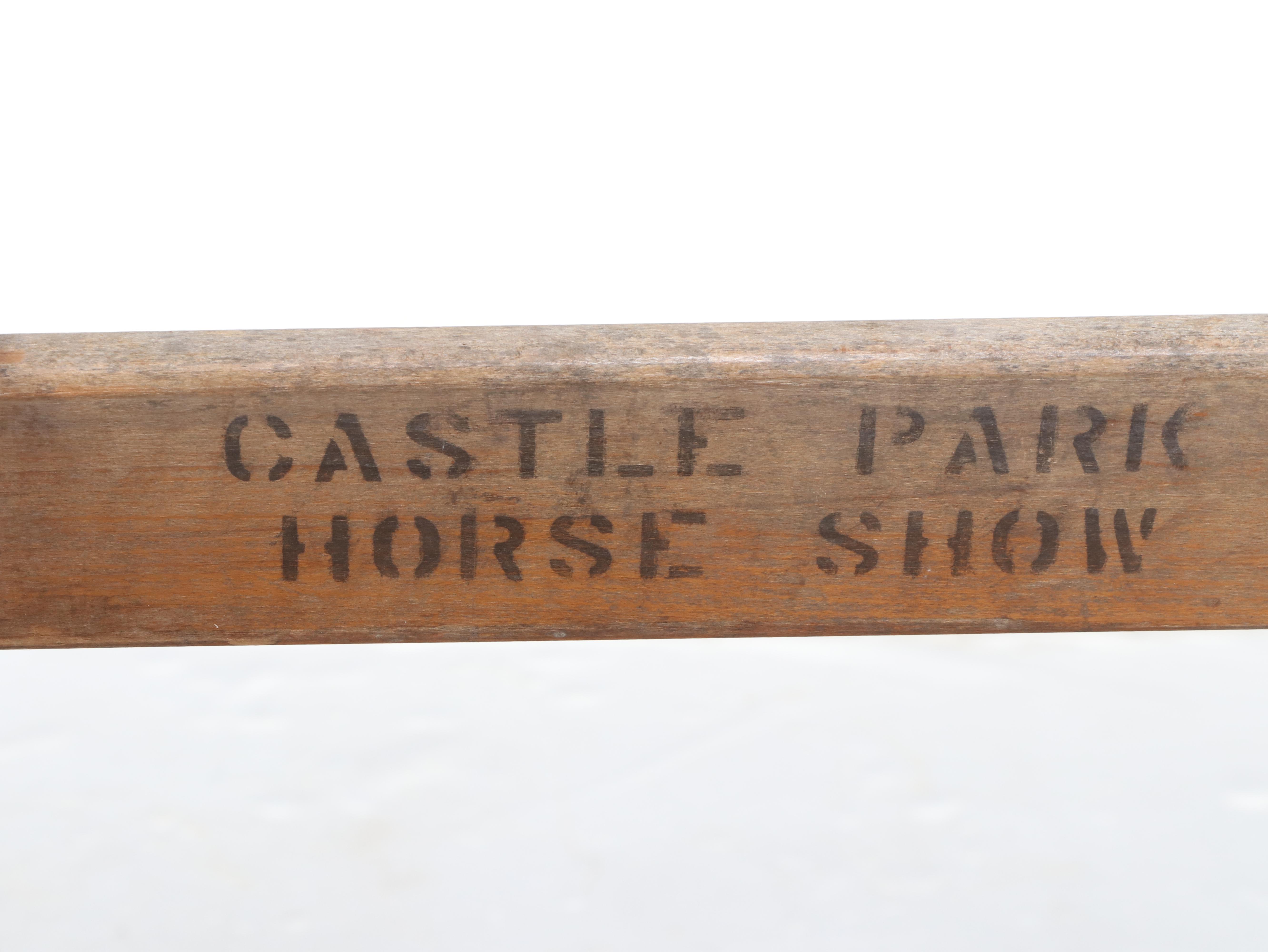 Castle Park Horse Show Wooden Folding Chairs, Early to Mid-20th Century