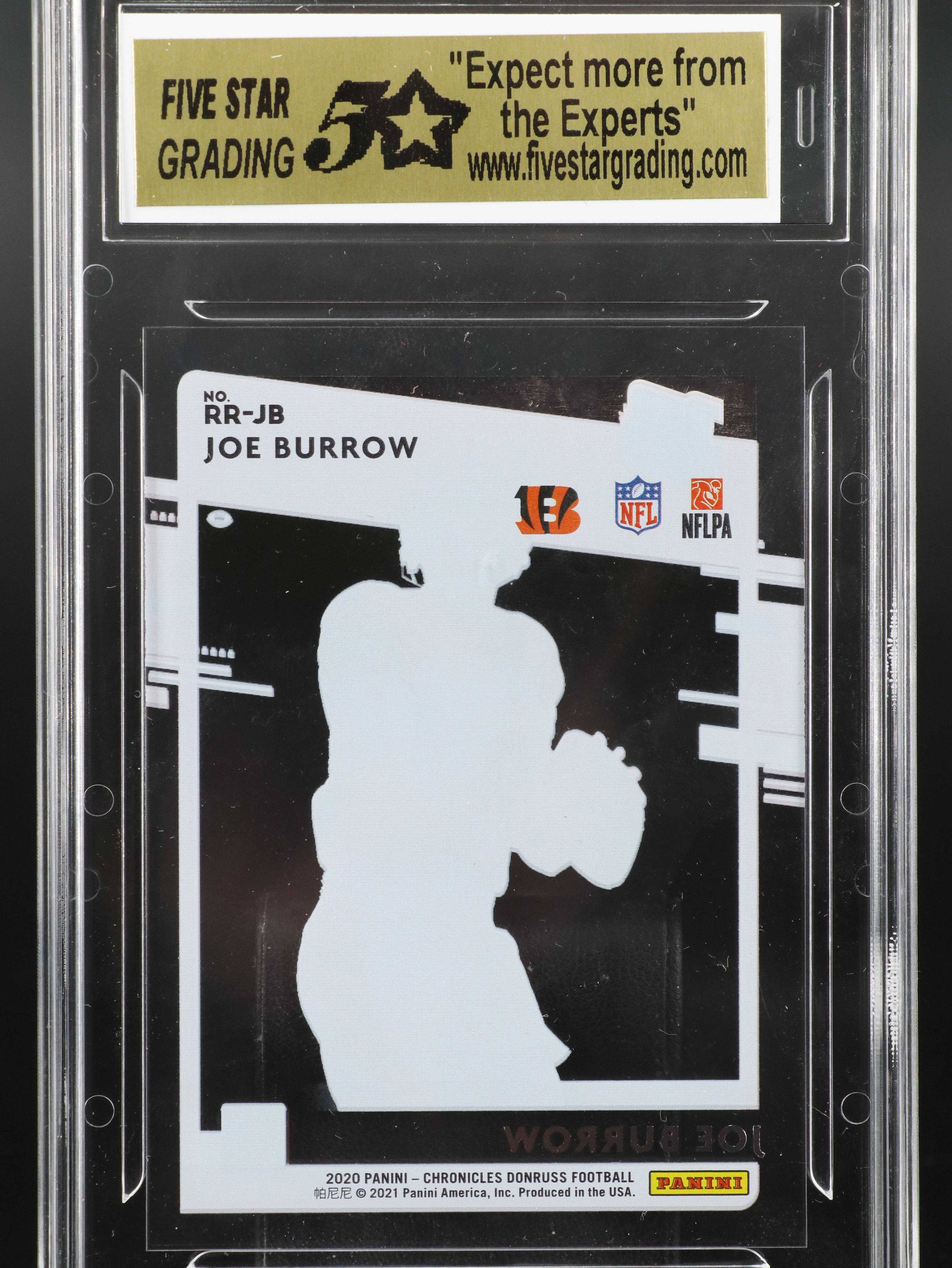 2020 Chronicles Joe Burrow Slabbed Rookie Football Cards with More