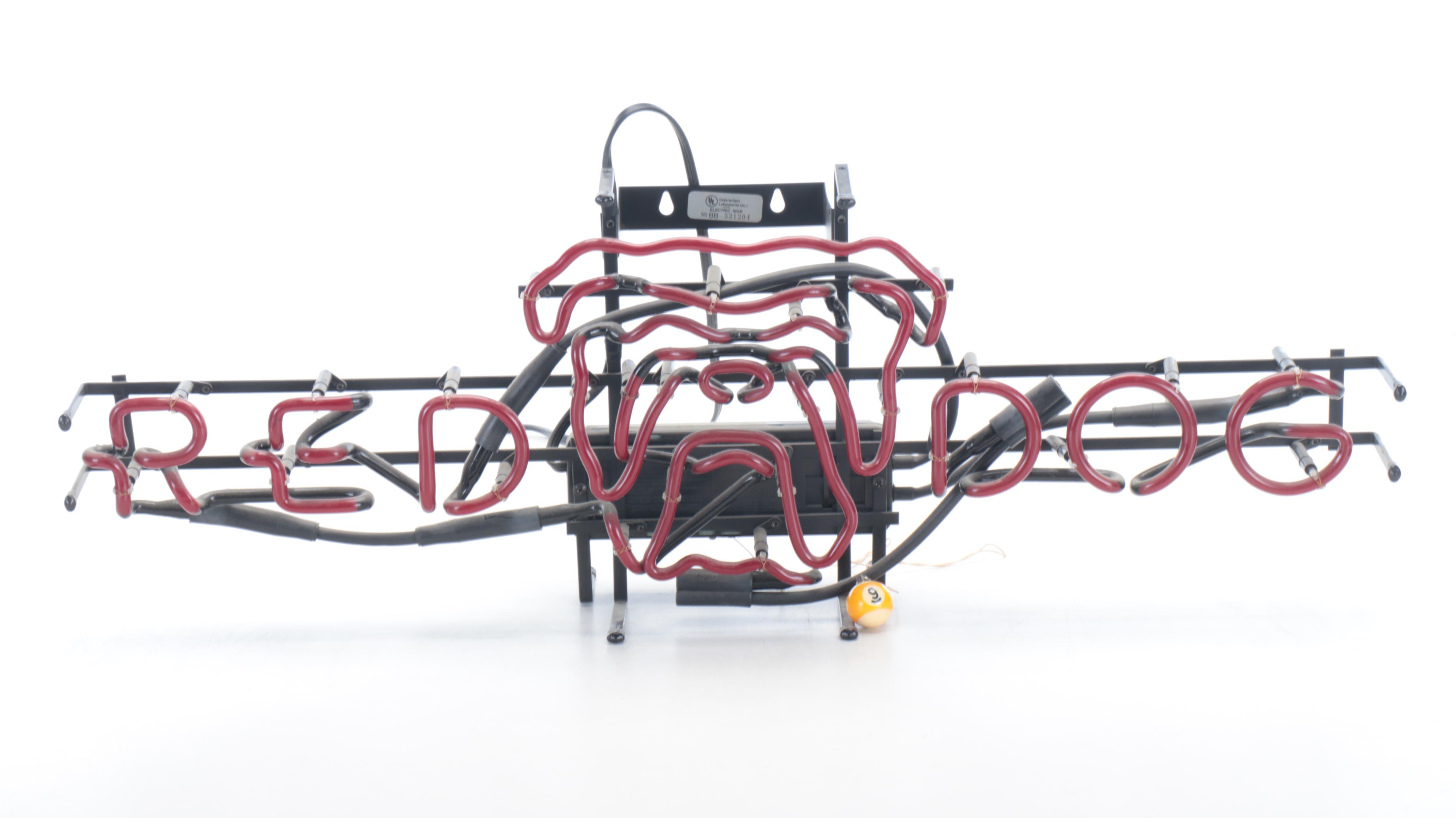 Red Dog Beer Advertising Neon Sign, 1995