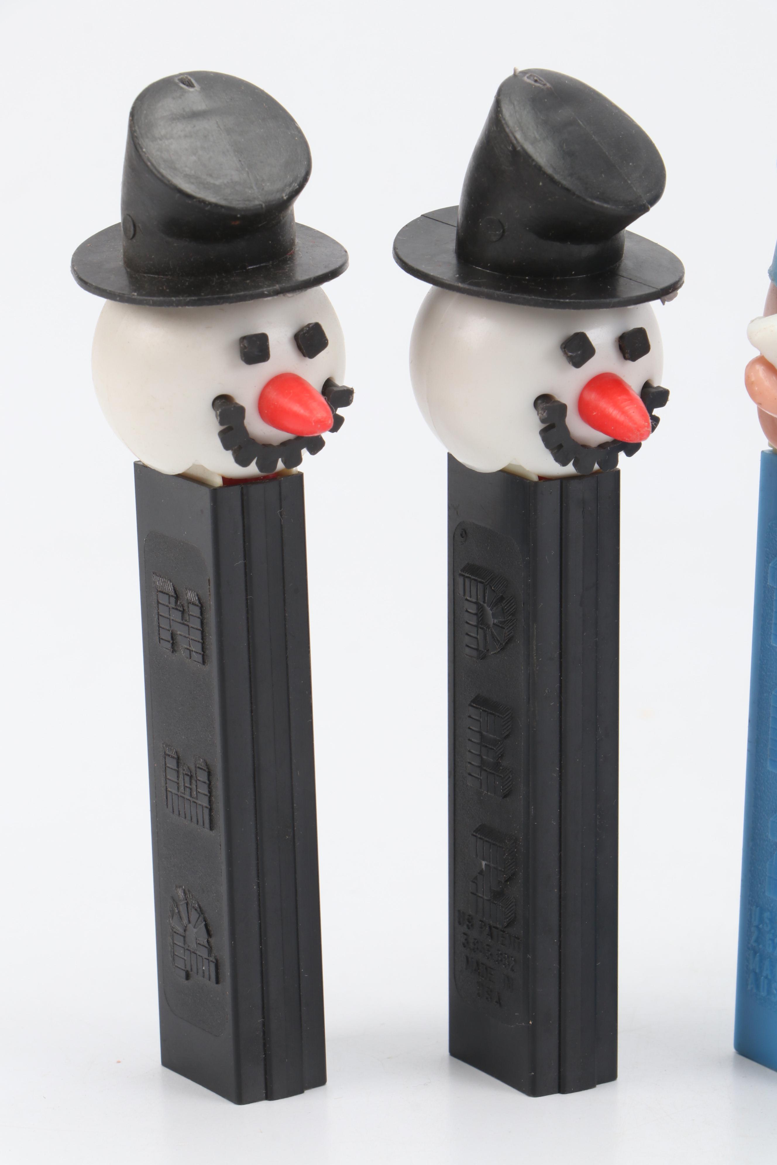 PEZ Dispensers Featuring Snowman Heads, Batman and More