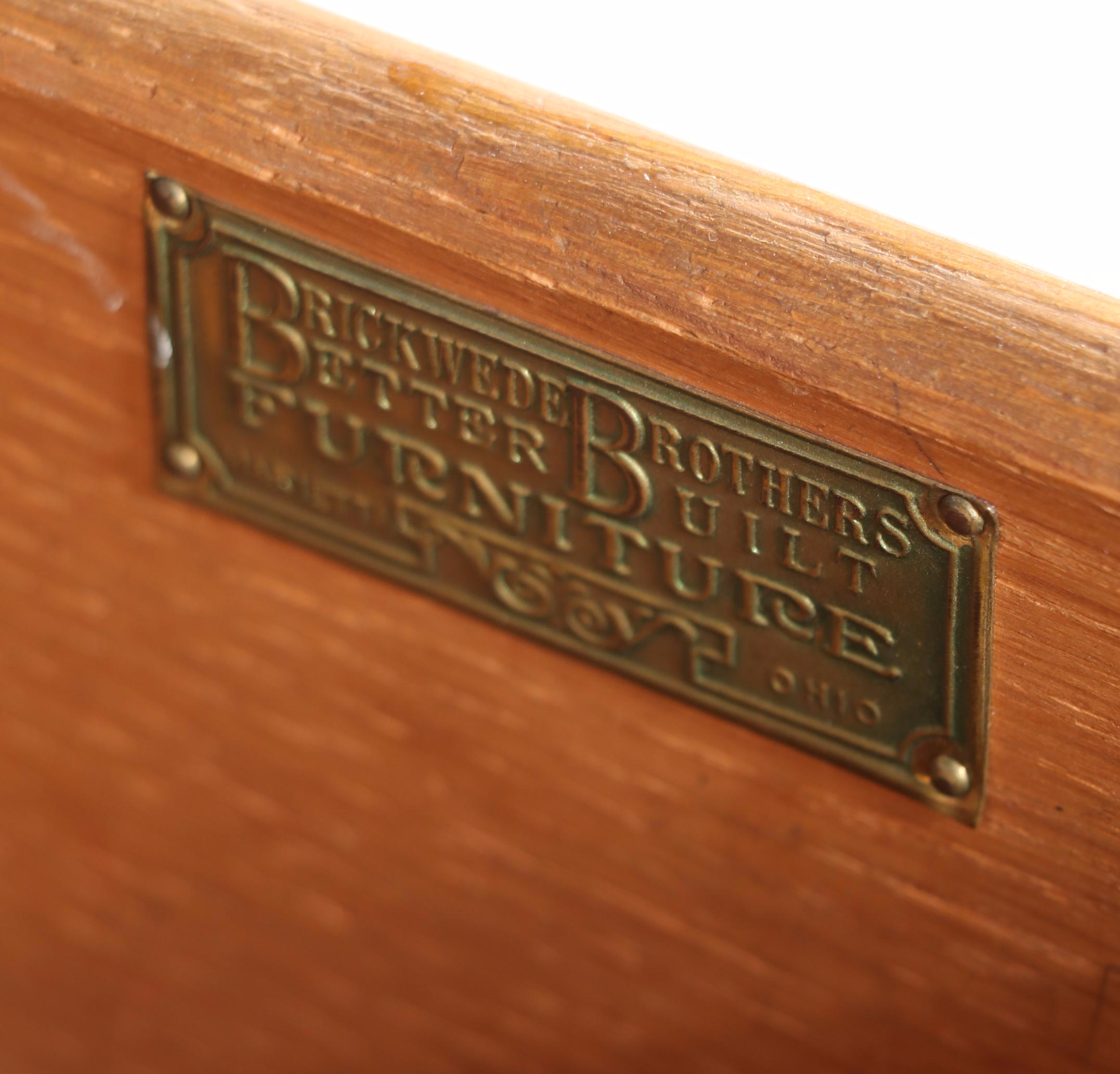 Brickwede Bros. Federal Style Figured Walnut and Burlwood Server