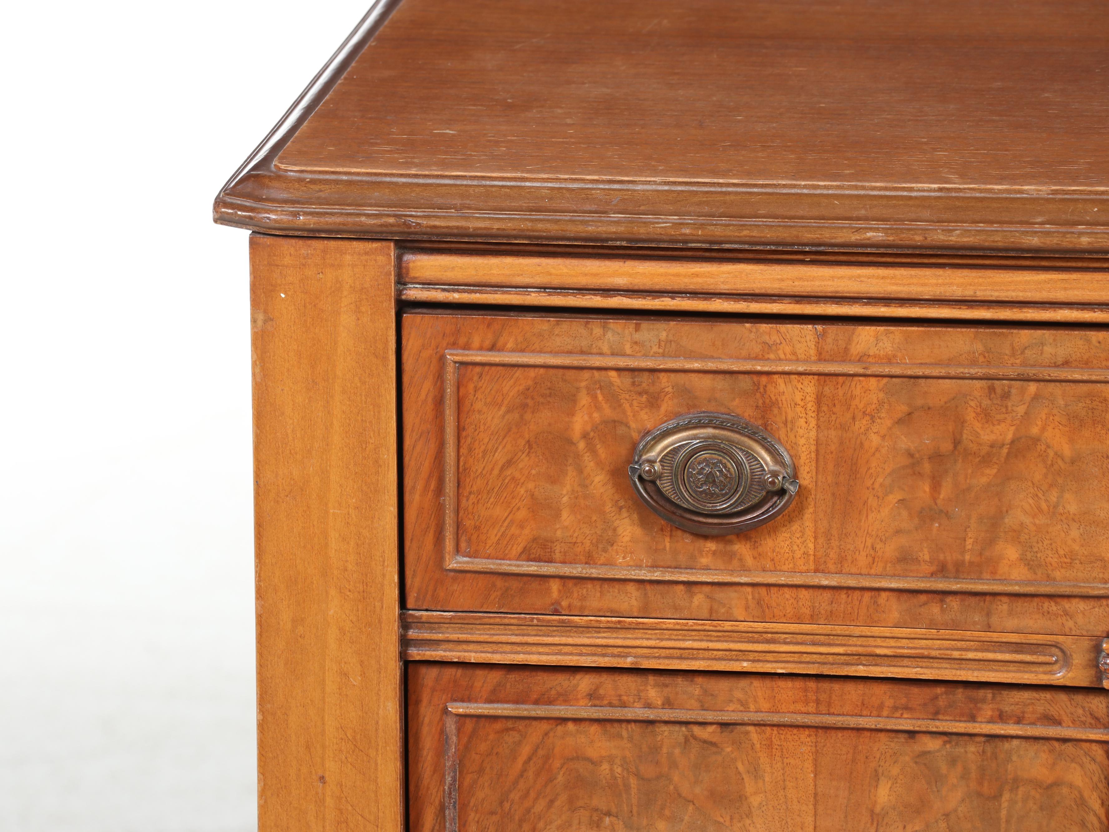 Brickwede Bros. Federal Style Figured Walnut and Burlwood Server