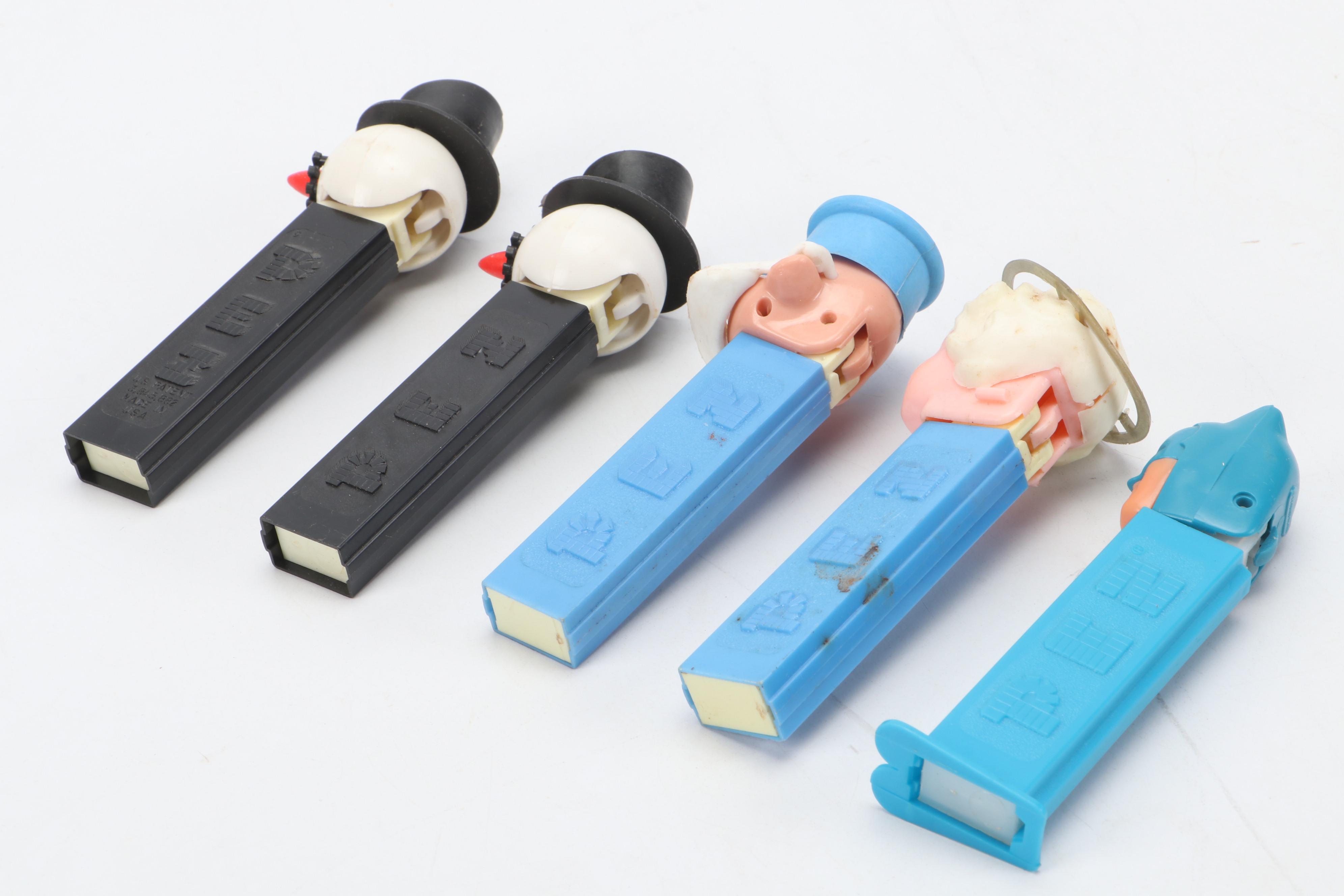 PEZ Dispensers Featuring Snowman Heads, Batman and More