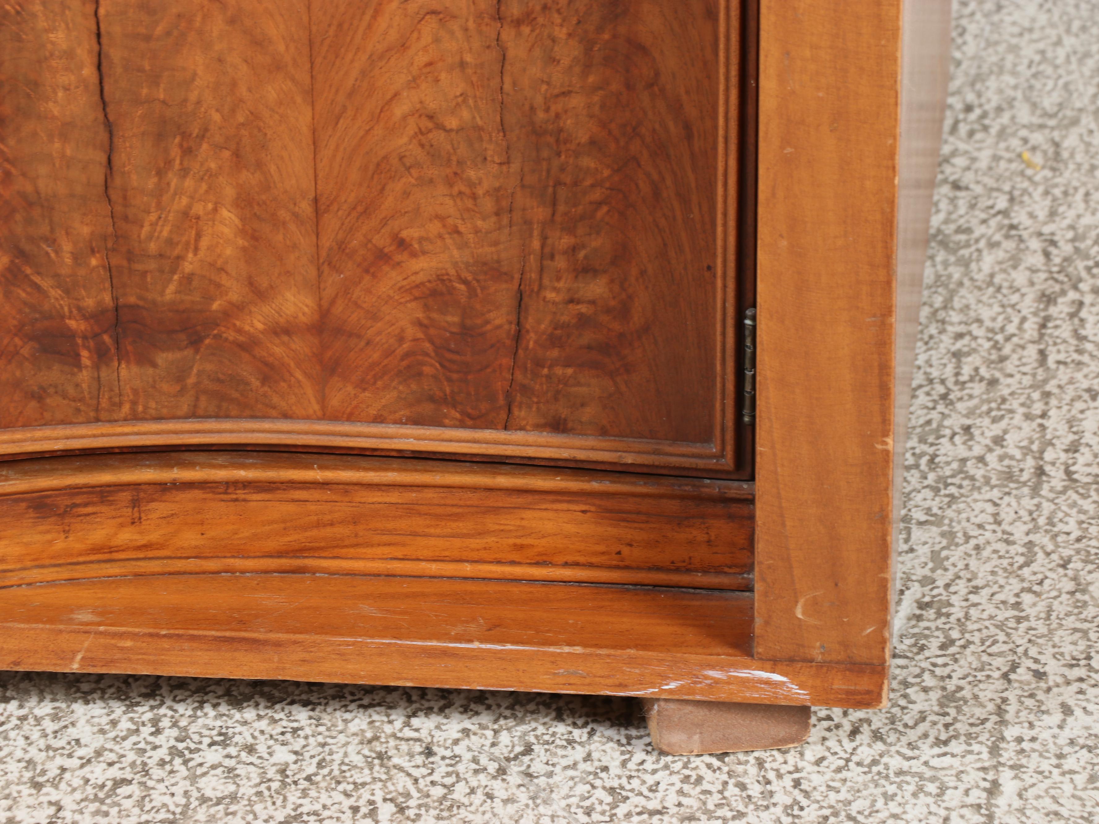 Brickwede Bros. Federal Style Figured Walnut and Burlwood Server