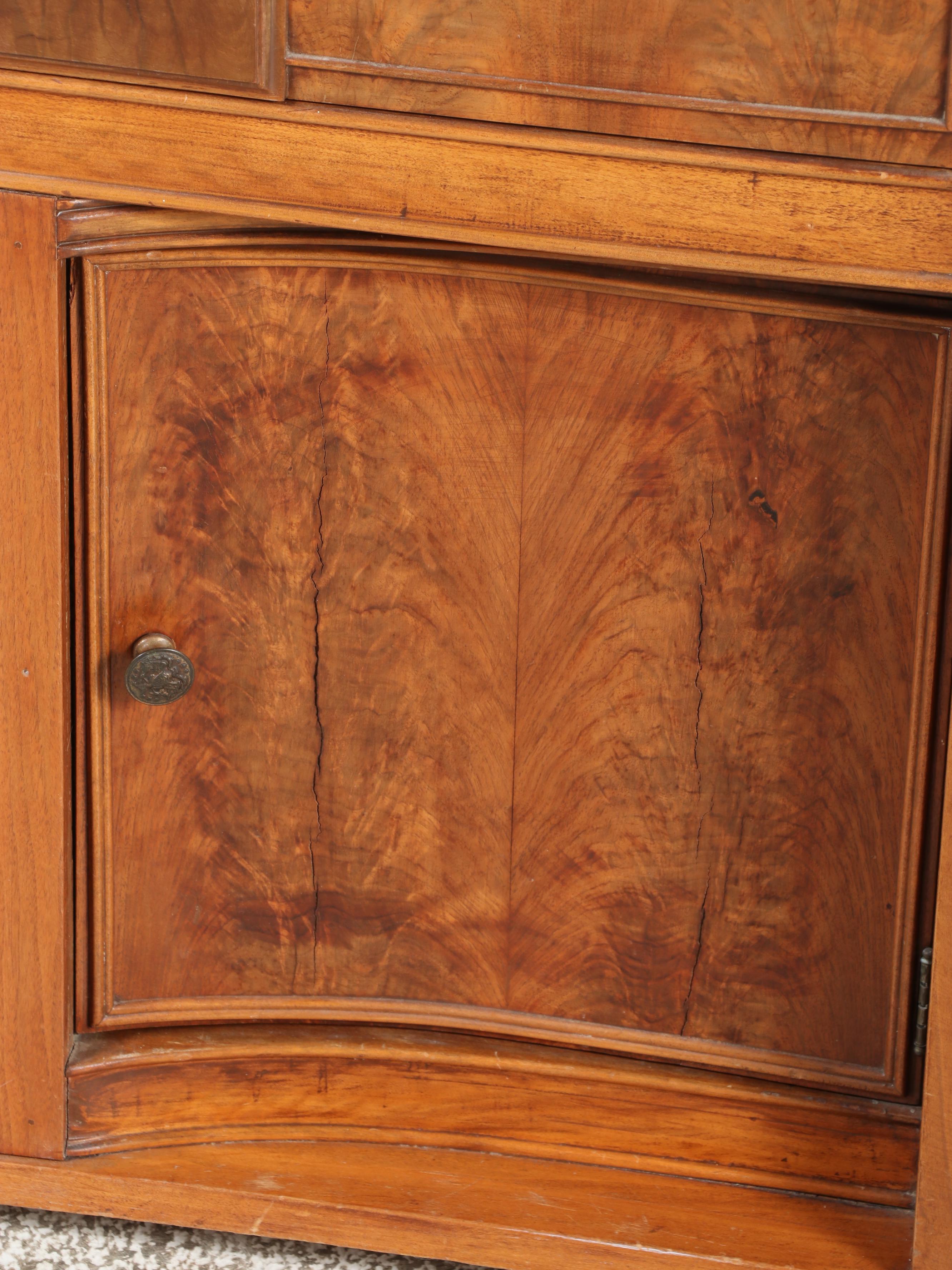 Brickwede Bros. Federal Style Figured Walnut and Burlwood Server