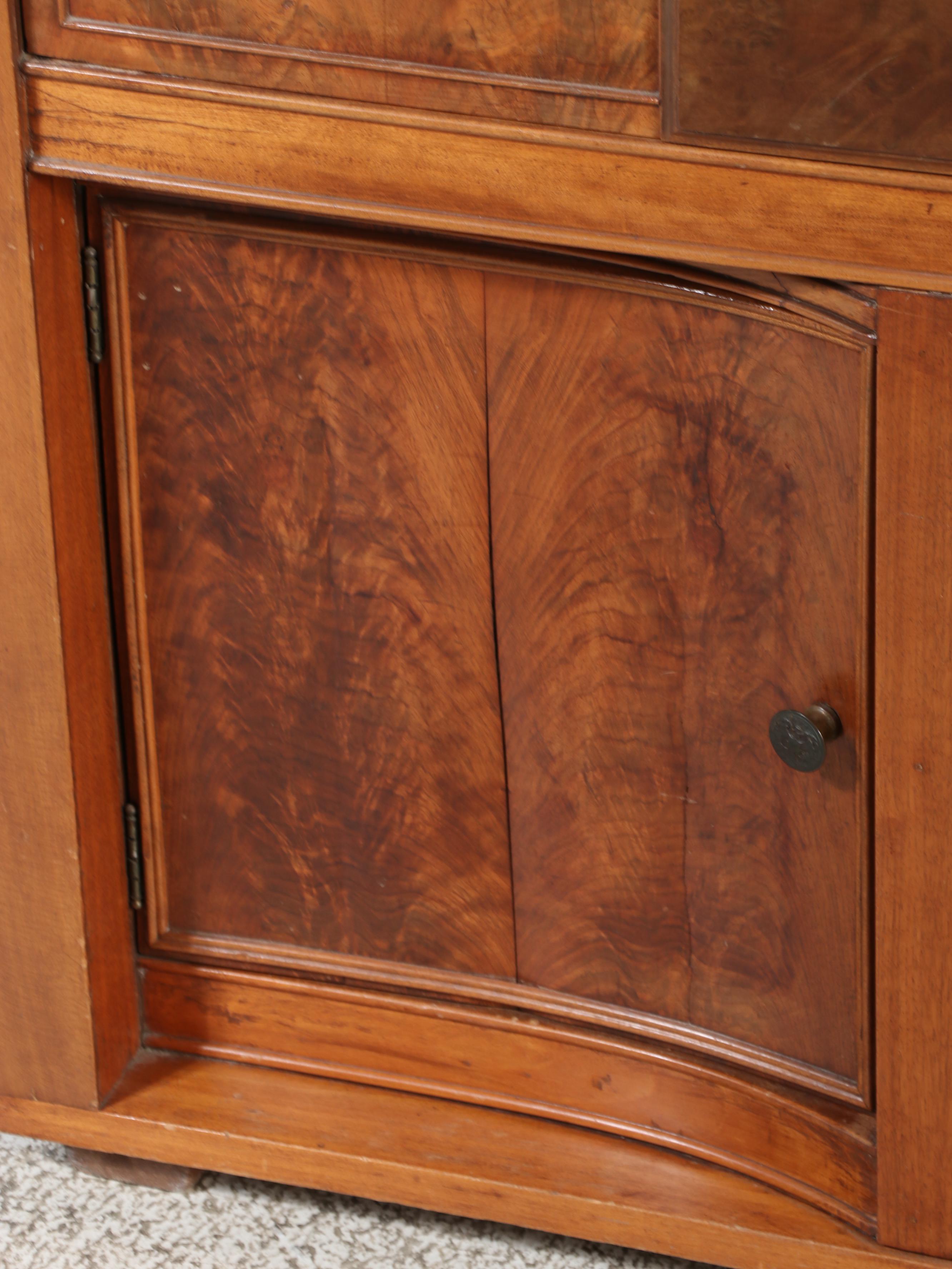 Brickwede Bros. Federal Style Figured Walnut and Burlwood Server