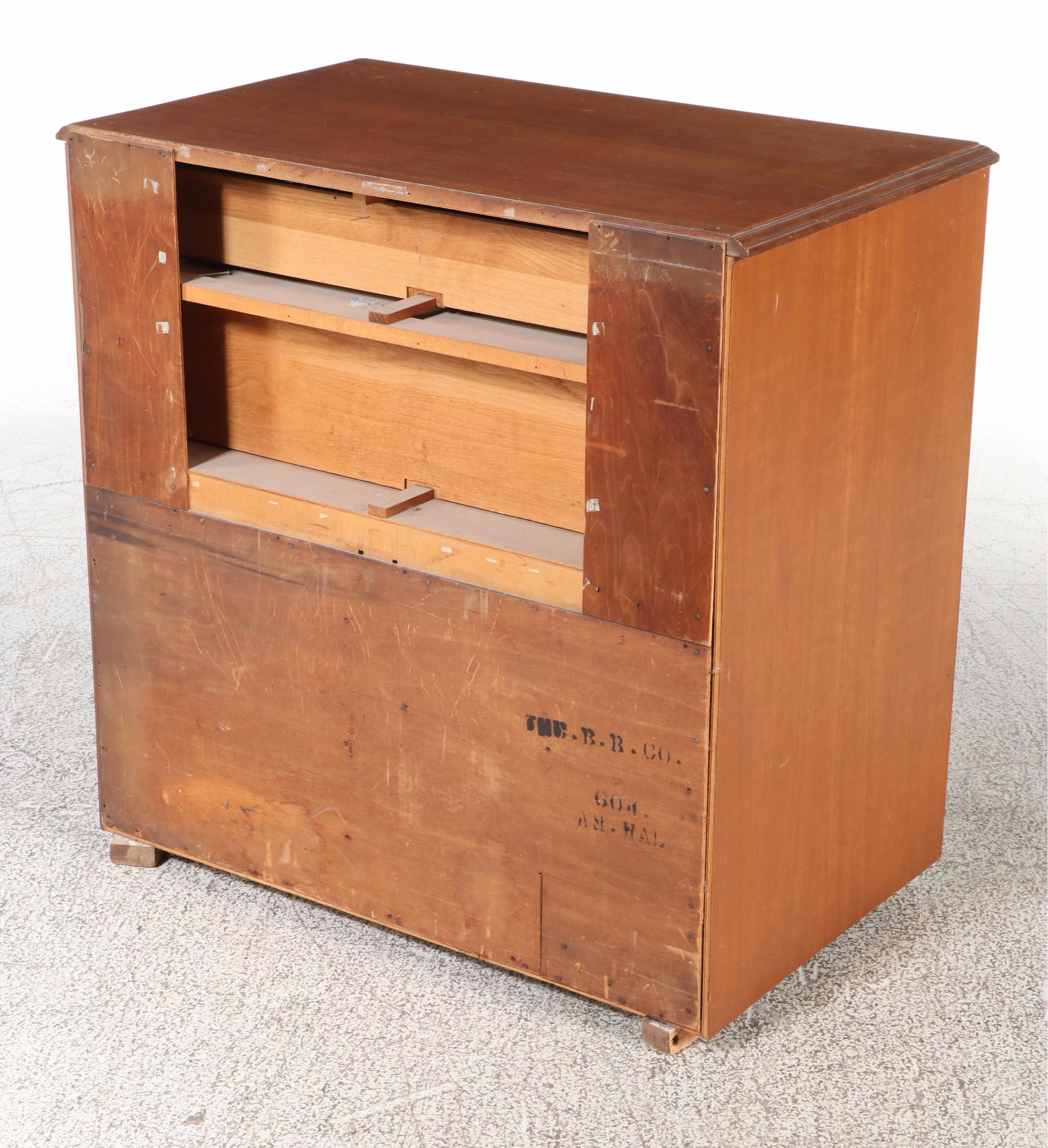 Brickwede Bros. Federal Style Figured Walnut and Burlwood Server