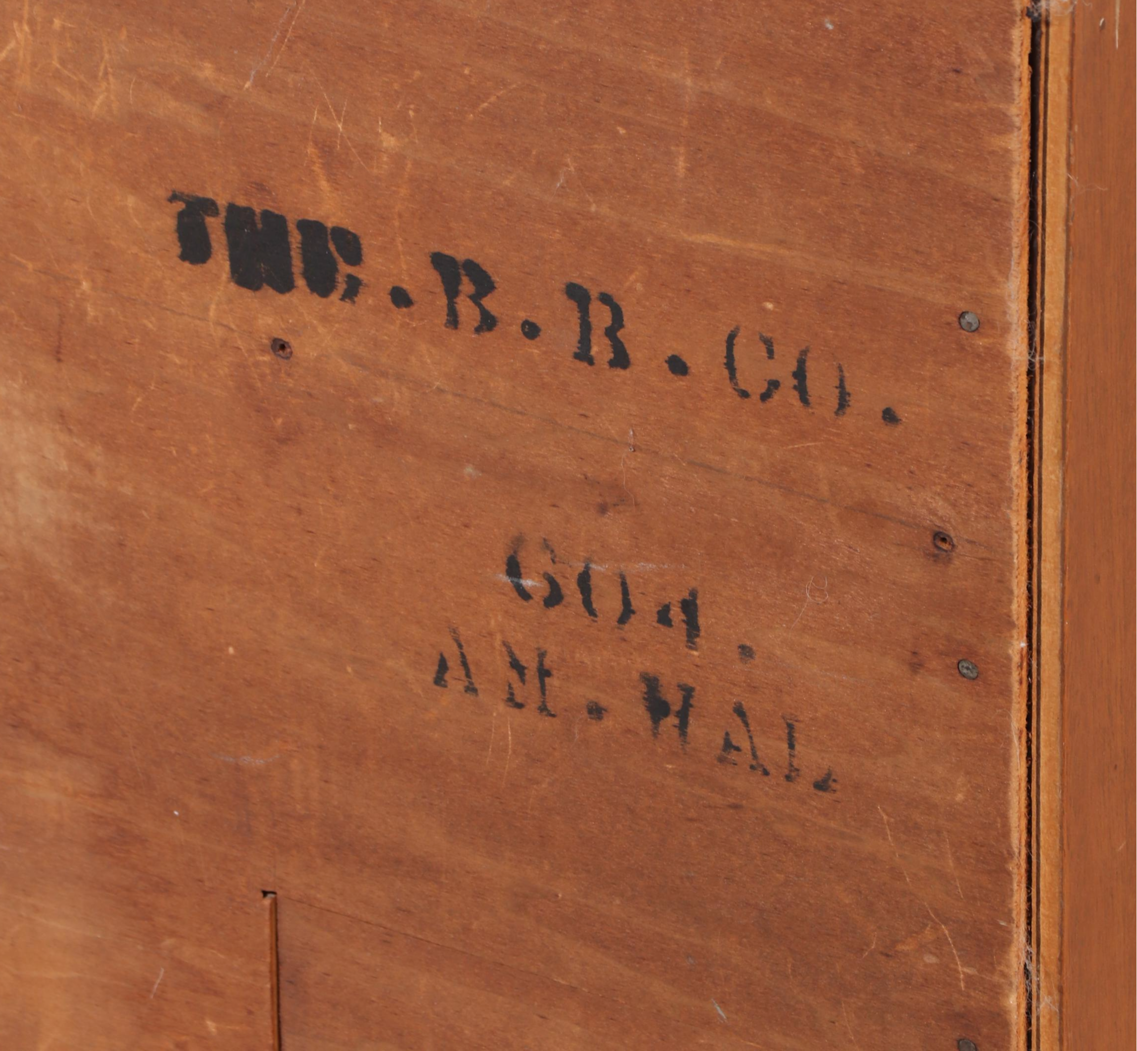 Brickwede Bros. Federal Style Figured Walnut and Burlwood Server