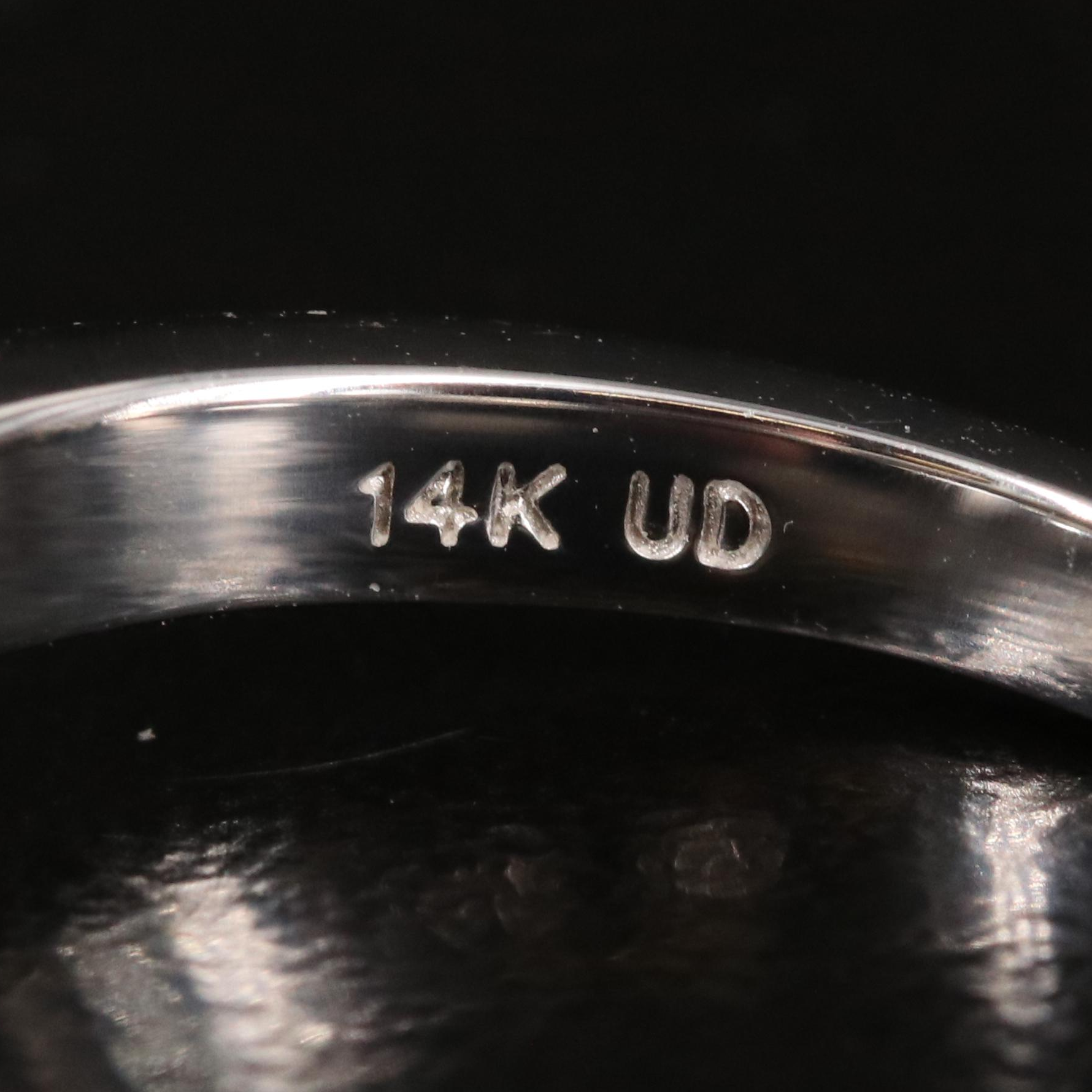 14K 4.08 CT Diamond Solitaire Ring