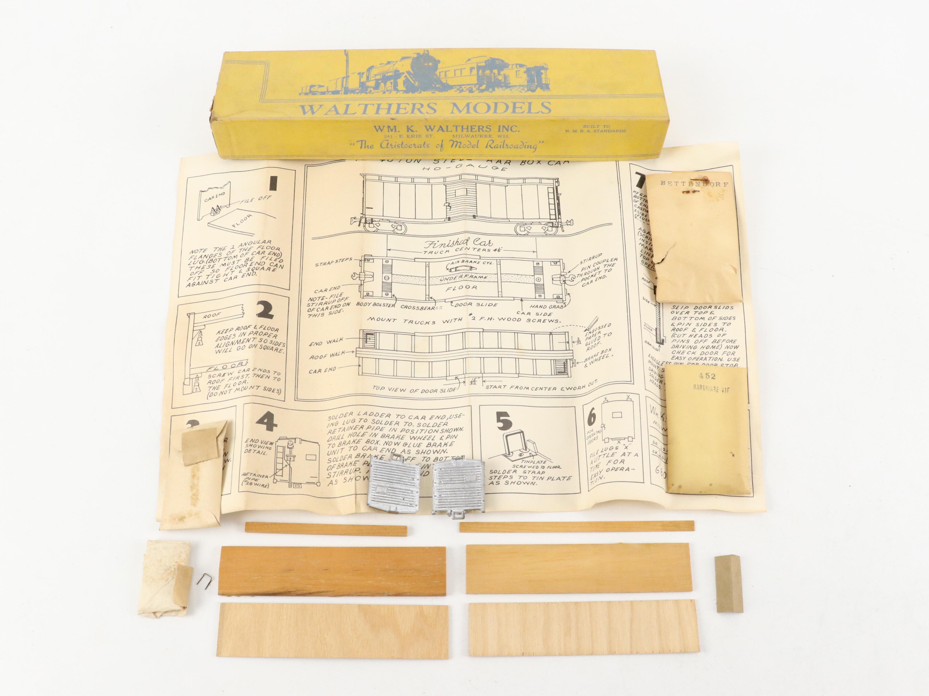 Walthers Models, Strombecker and Quality Craft Models Wood Train Model Kits