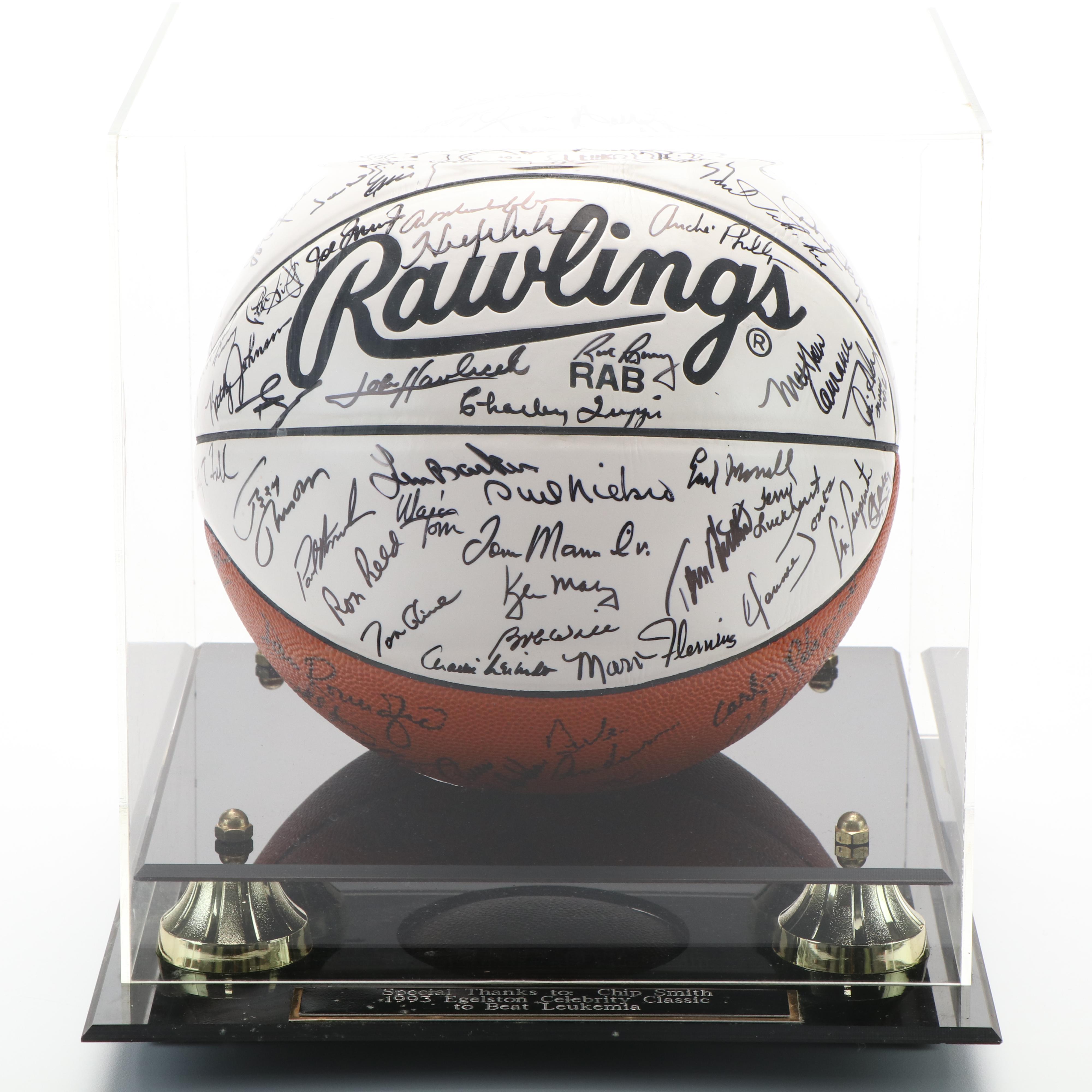 1993 Egelston Celebrity Classic Signed Basketball Featuring Tom Glavine and More