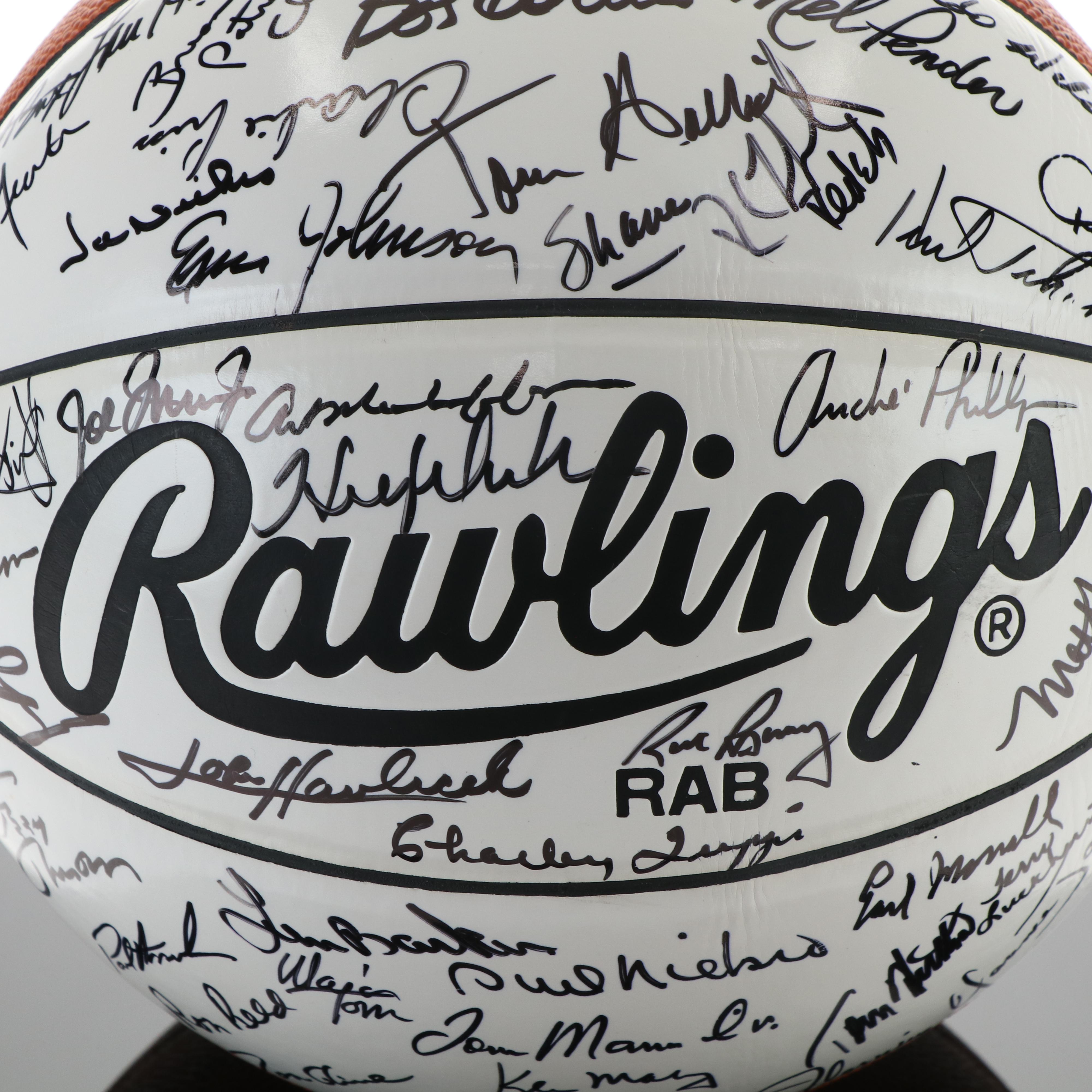 1993 Egelston Celebrity Classic Signed Basketball Featuring Tom Glavine and More
