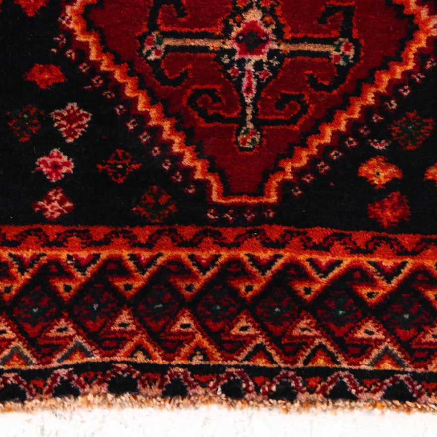 5'5 x 10'2 Hand-Knotted Persian Kurdish Area Rug | EBTH