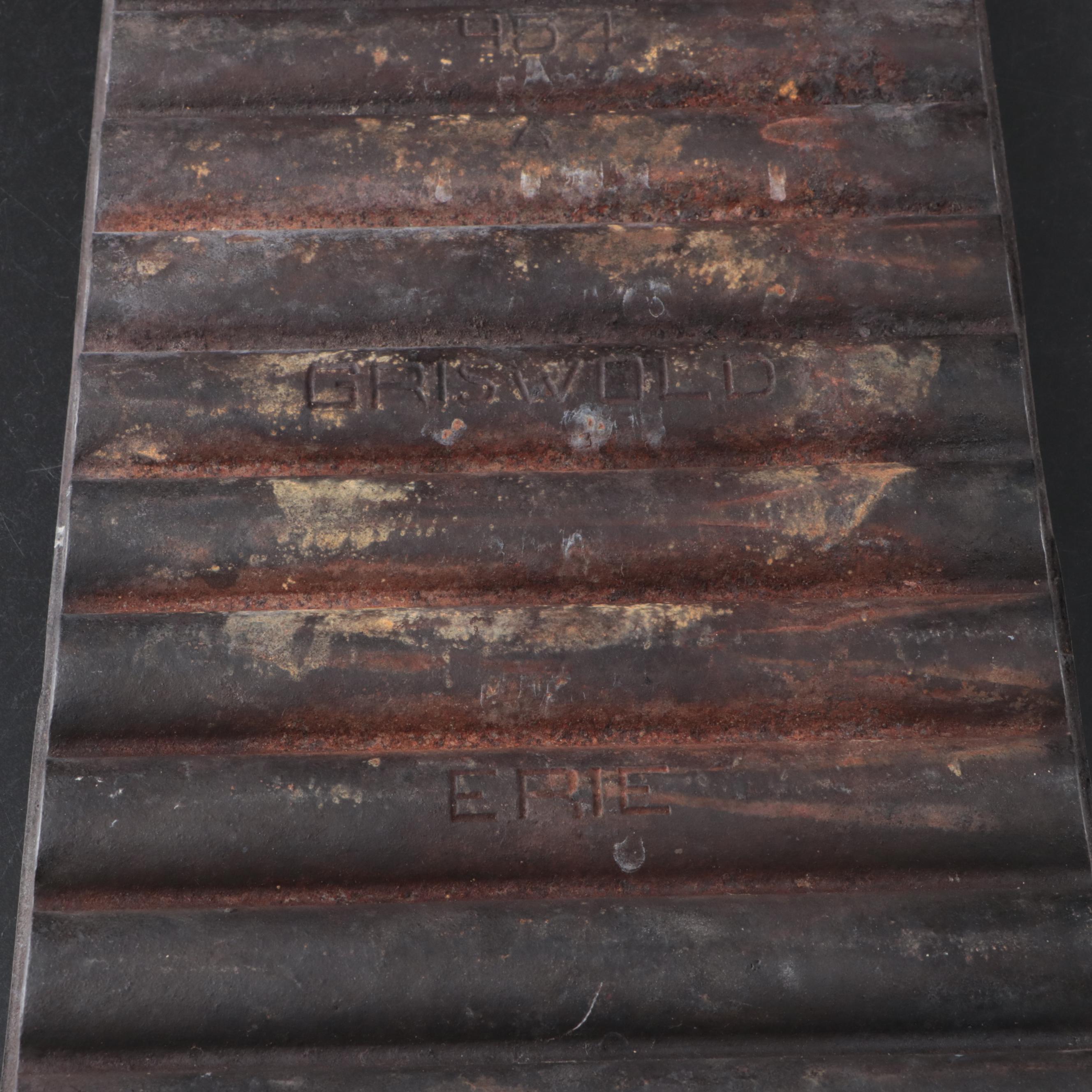 Griswold Cast Iron Cornbread Pan with M.B.S. Inc Universal Glass Bottle and More