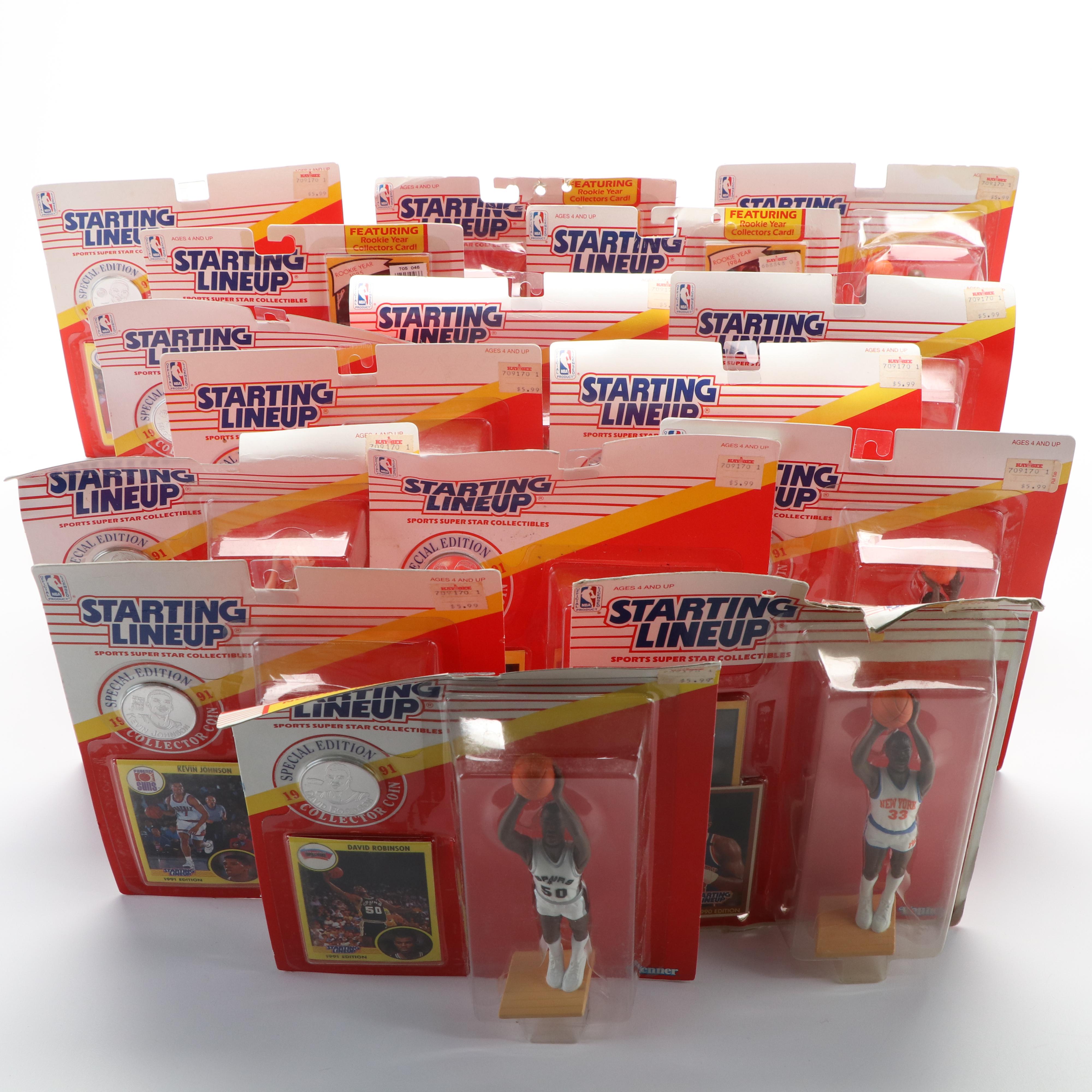 Starting Lineup Basketball Action Figures Featuring Michael Jordan and More