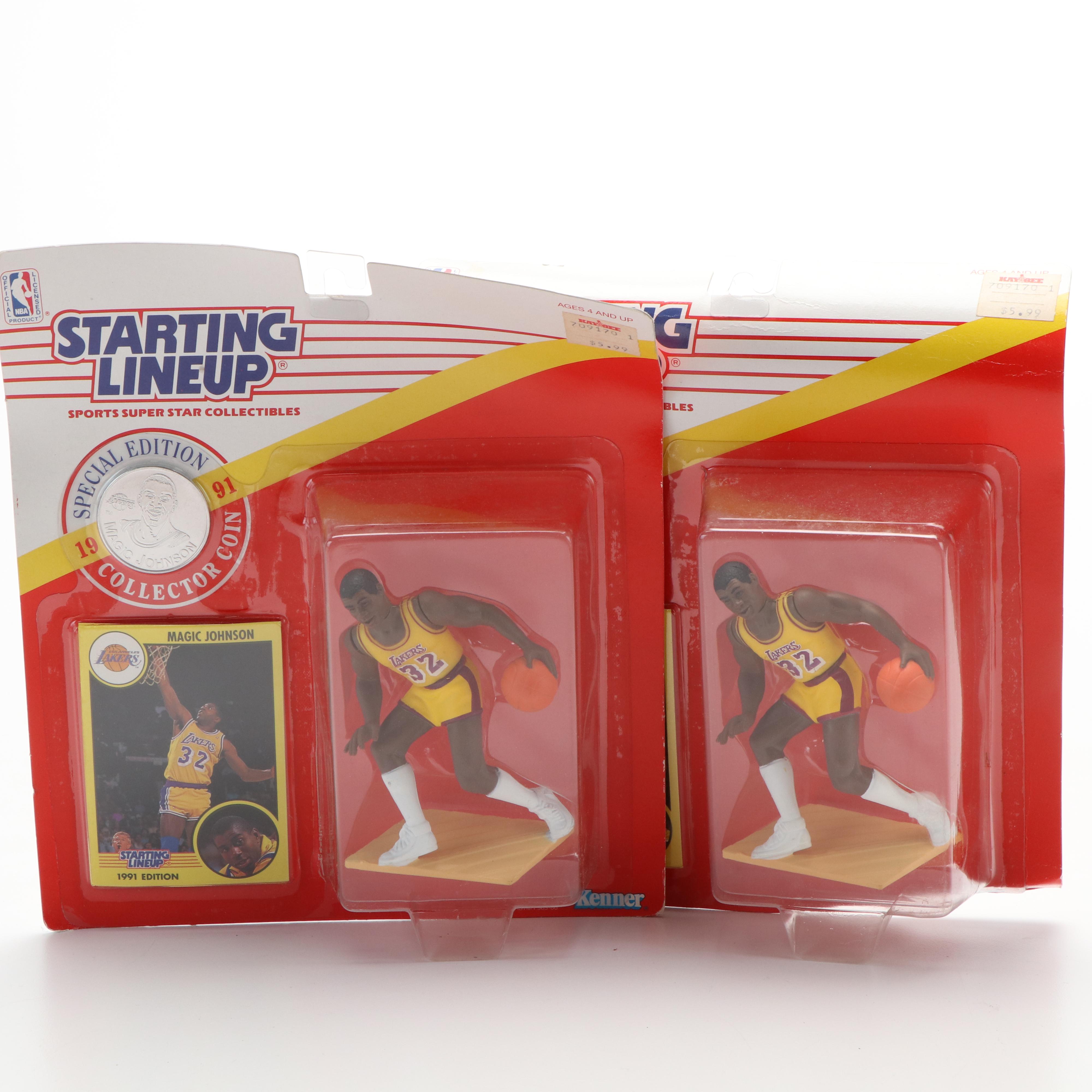 Starting Lineup Basketball Action Figures Featuring Michael Jordan and More